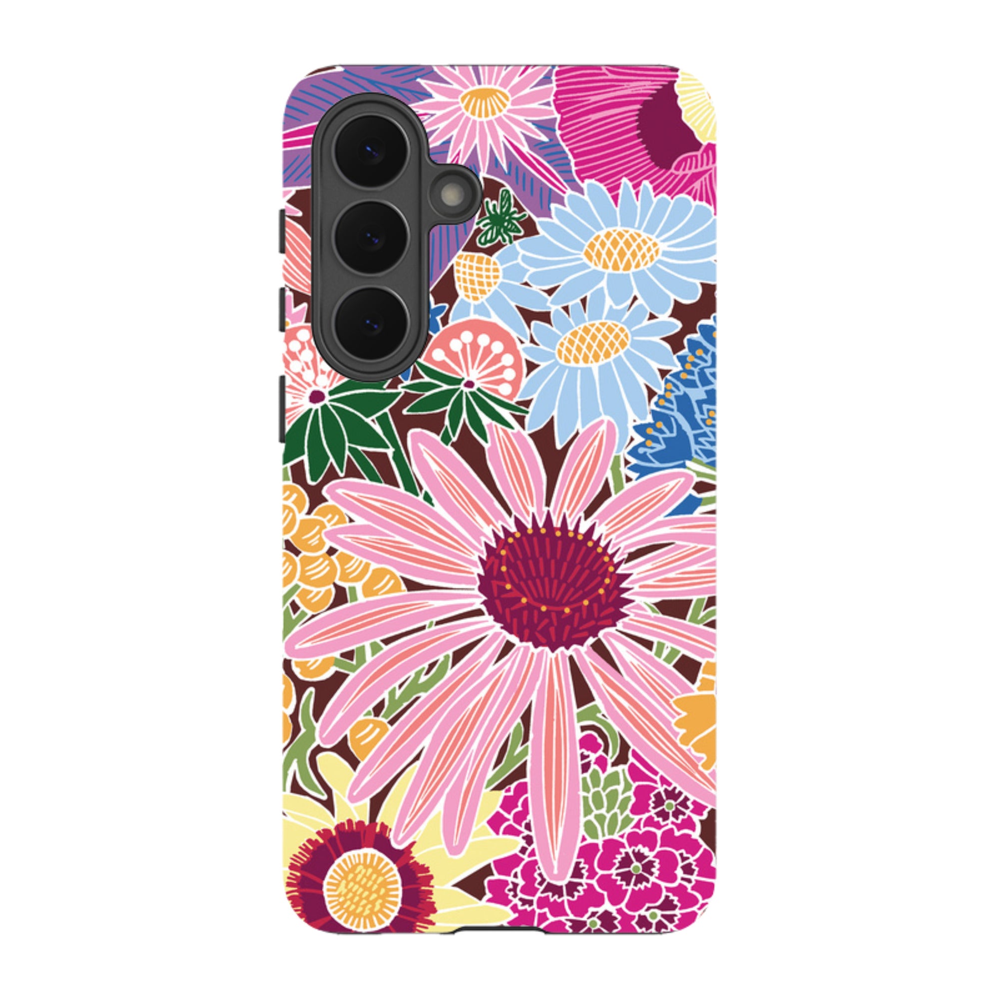 Samsung Tough Case - Jigsaw Floral 1 By kate Heiss