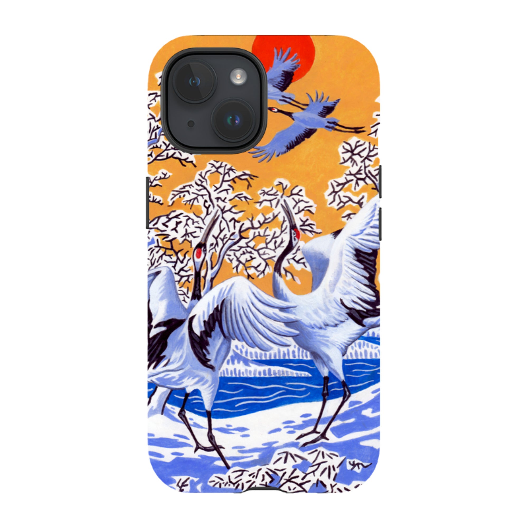 iPhone MagSafe Tough Case -  Japanese Cranes By Philip Hood