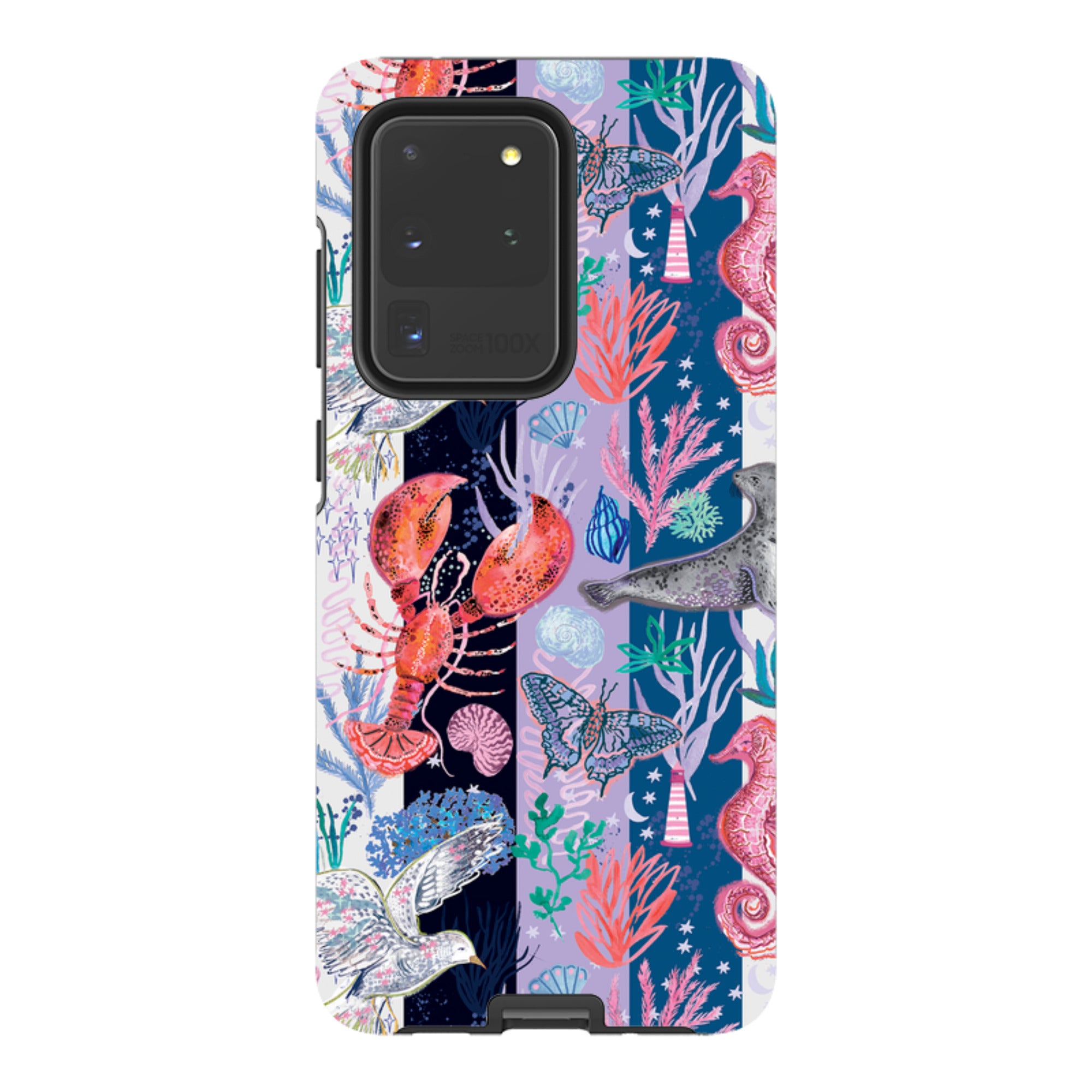 Samsung Tough  Case - Coastal Calling Stripe II By Emma Frances Grant