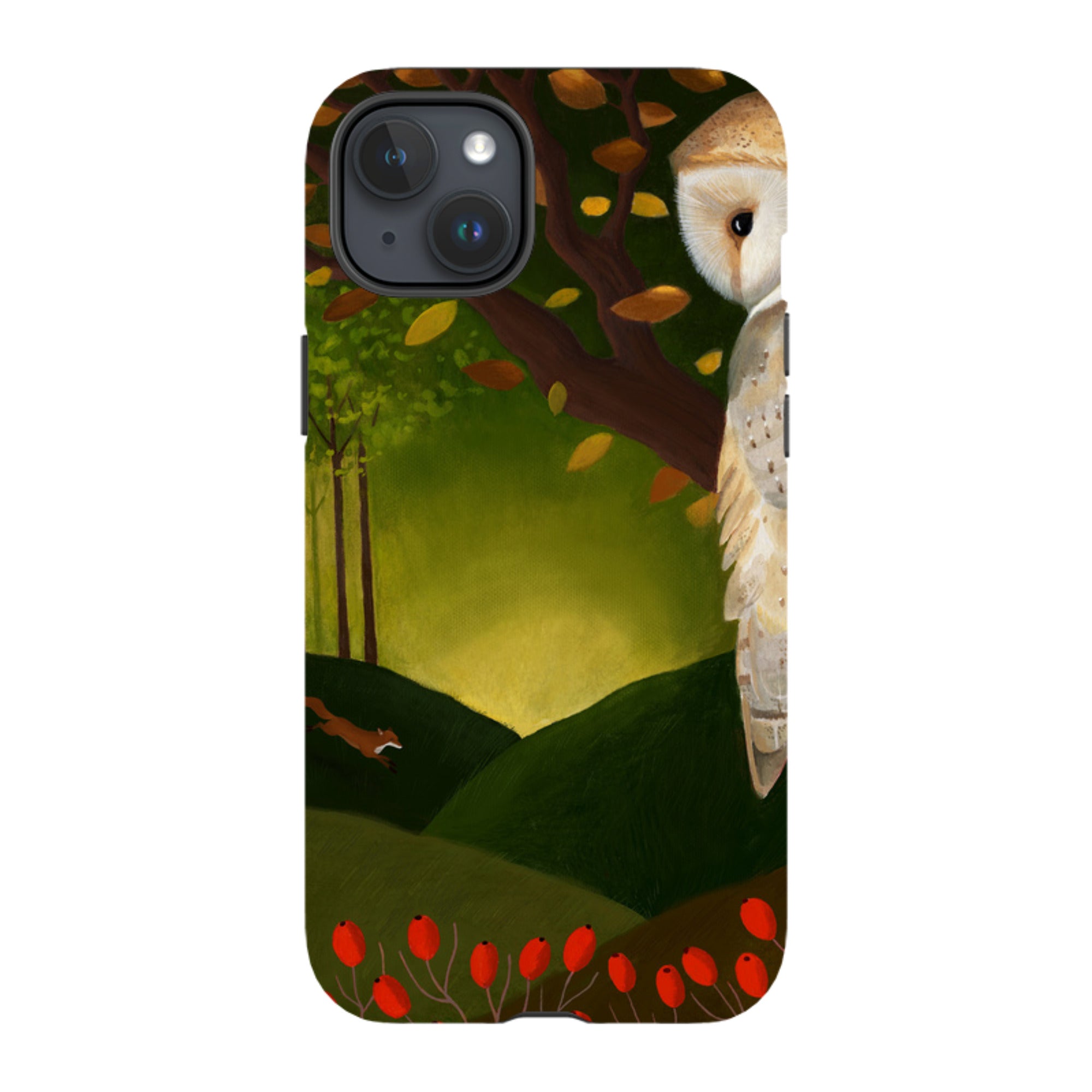 iPhone Tough Case - Autumn Owl And Fox By Bex Parkin