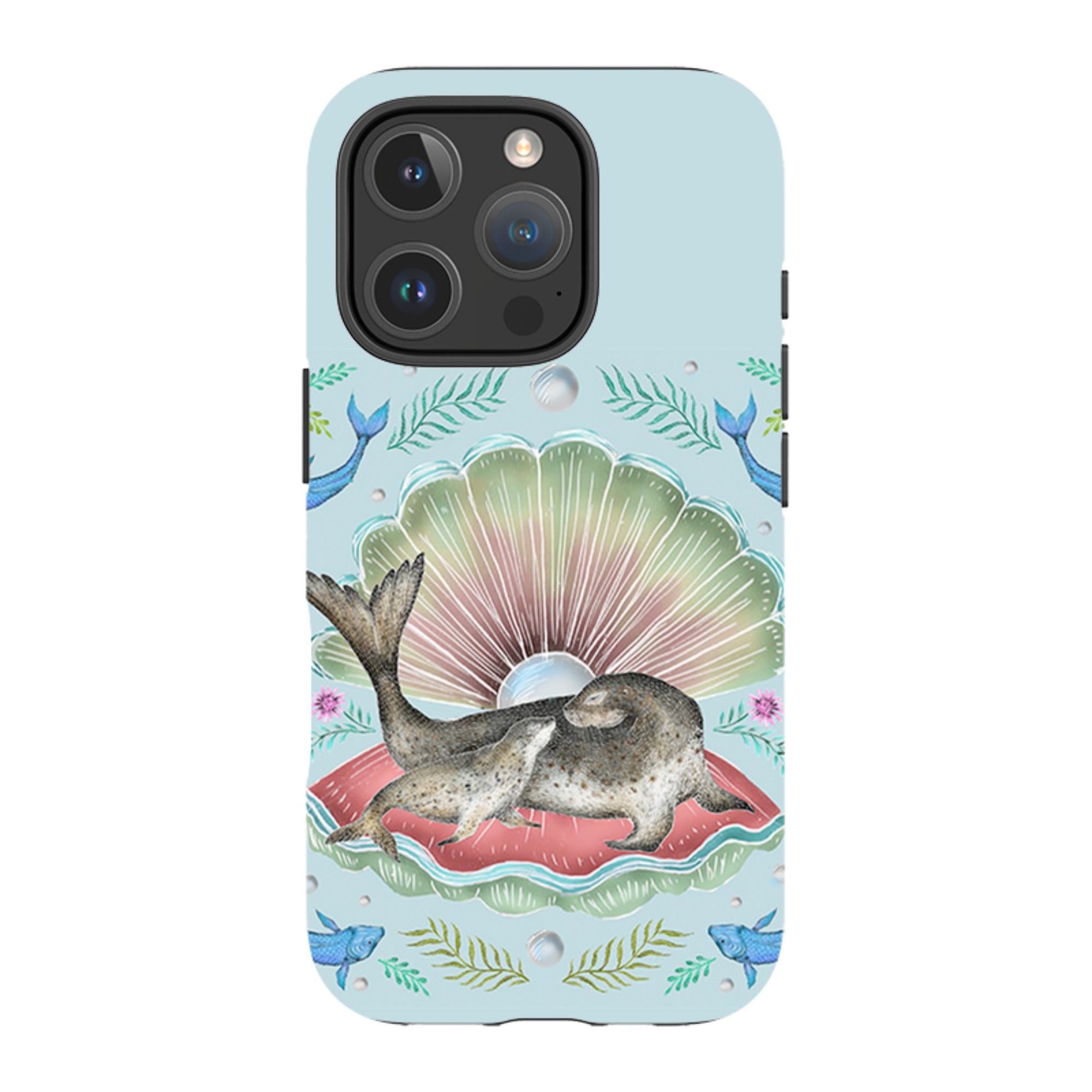iPhone Tough Case - Seals In Shell By Catherine Rowe