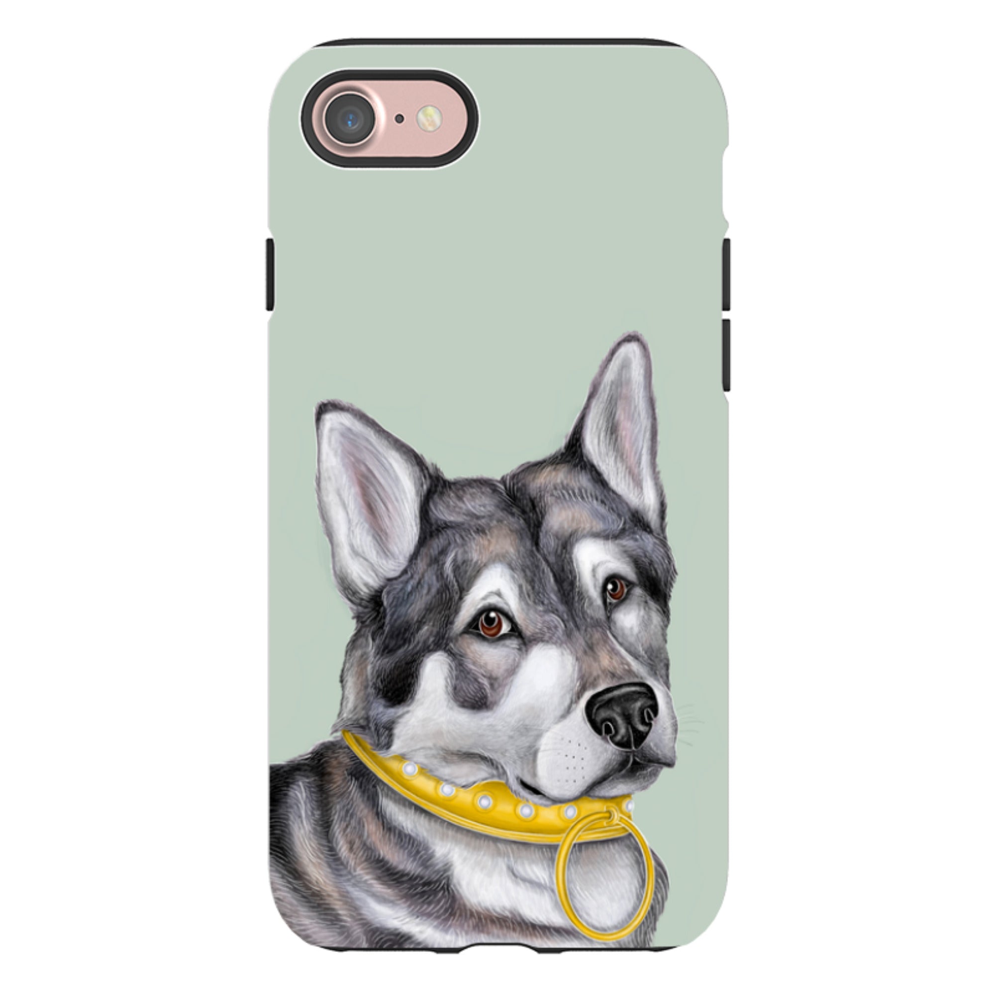 iPhone Tough Case - Huskey By Catherine Rowe
