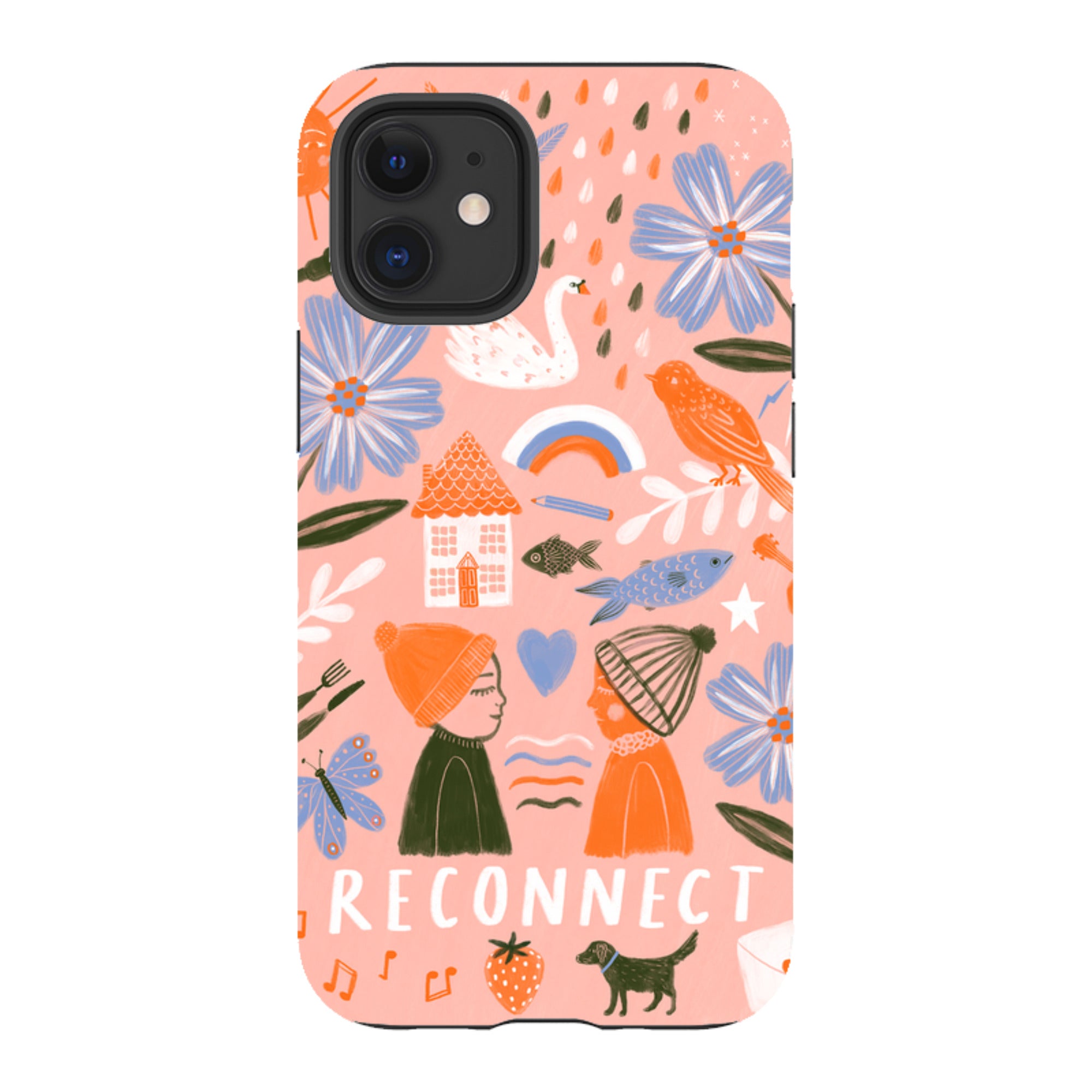 iPhone Tough Case - Reconnect Orange By Lee Foster Wilson