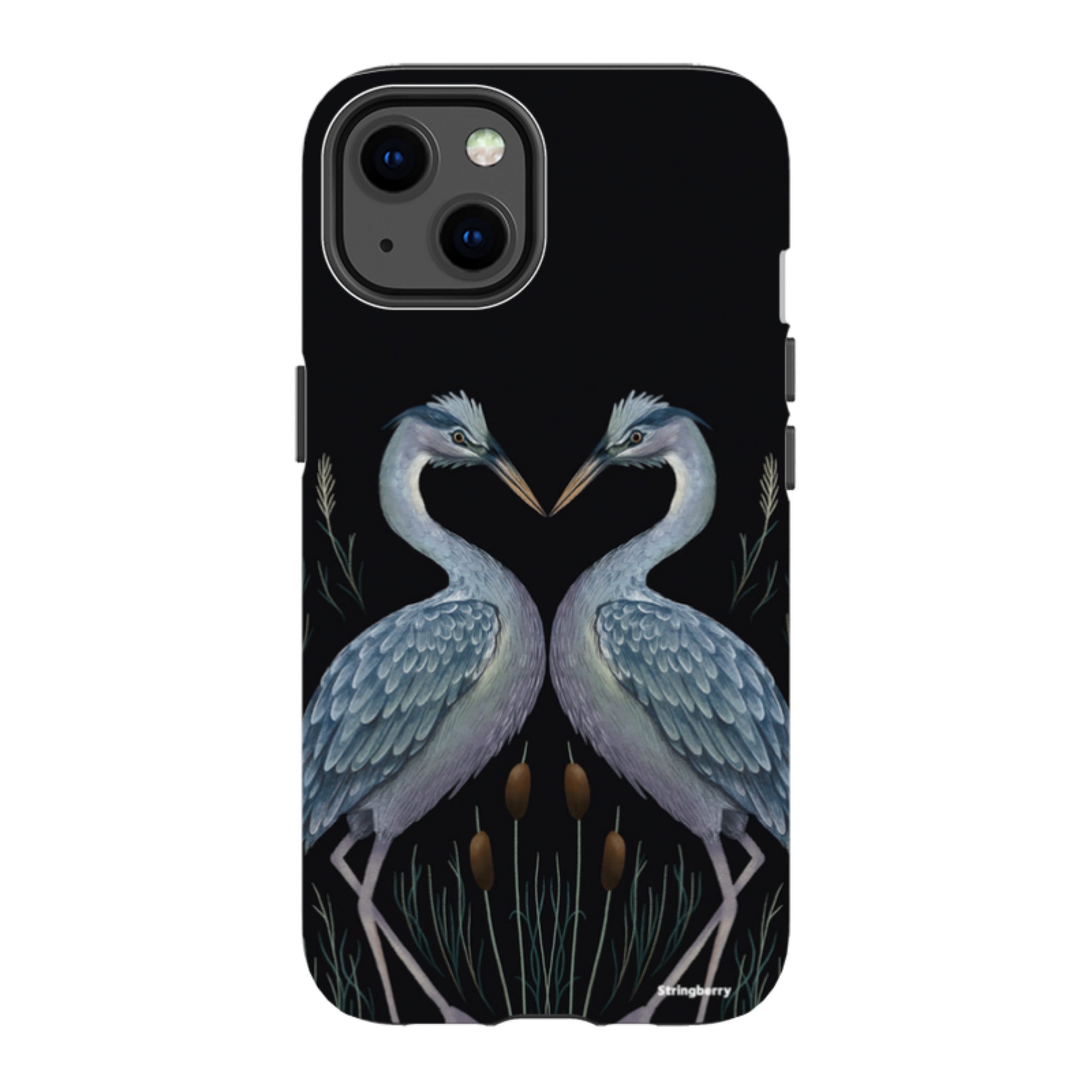 iPhone MagSafe Tough Case - Heron Pair By Anna Stead