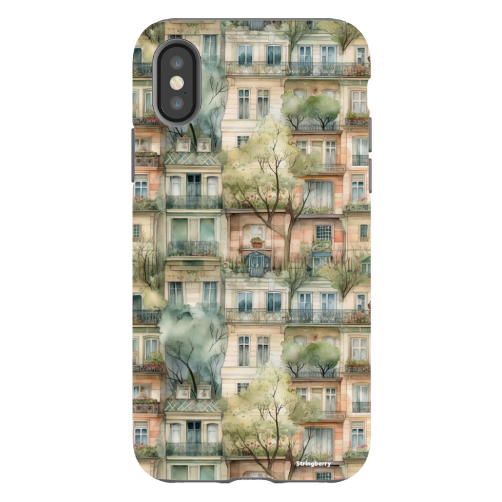 iPhone Tough Case - Montmartre Houses