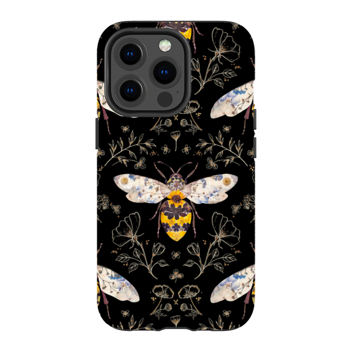 iPhone MagSafe Tough Case - Midnight Bumble Bee By Helen Ahpornsiri