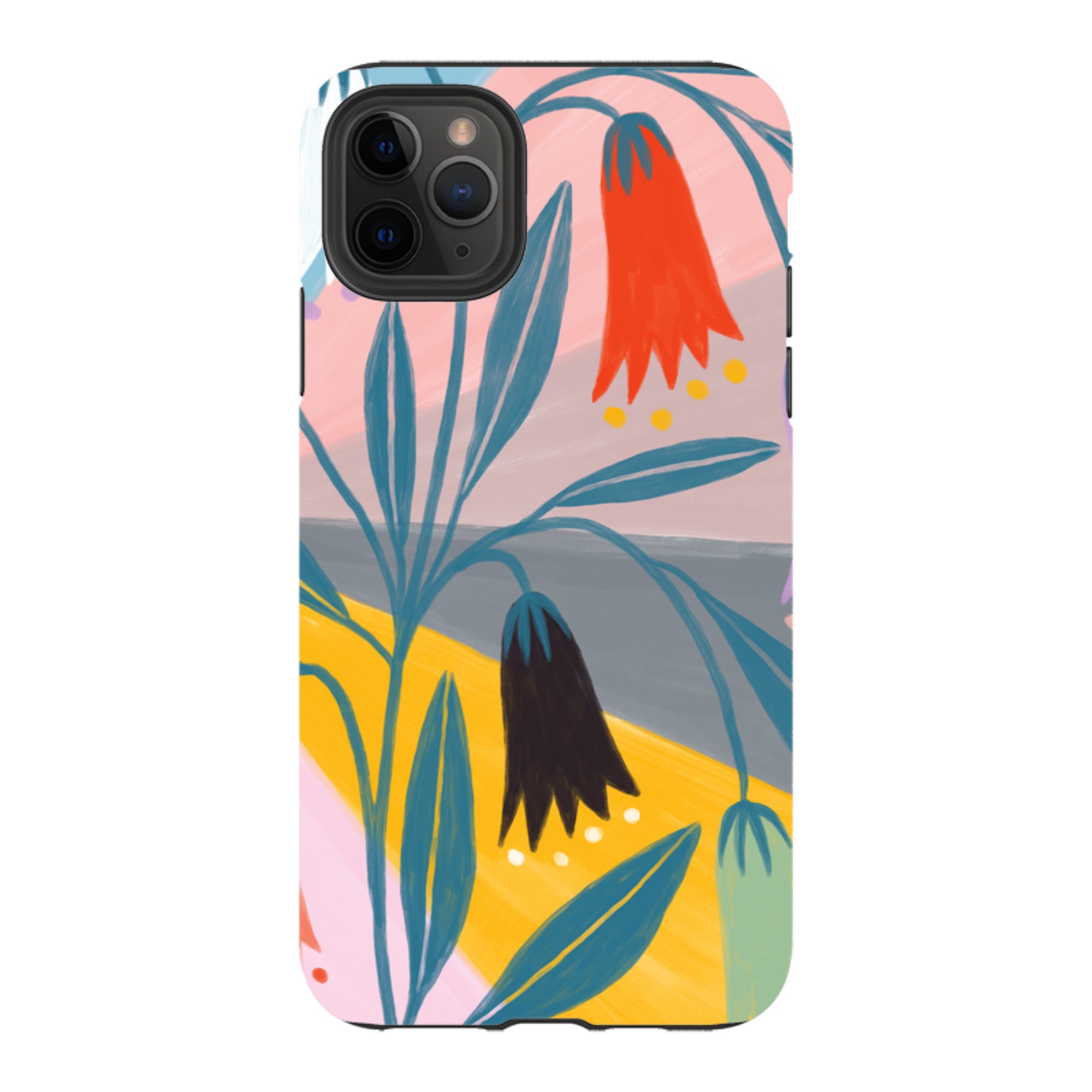 iPhone Tough Case - Bell Flowers By Lee Foster Wilson