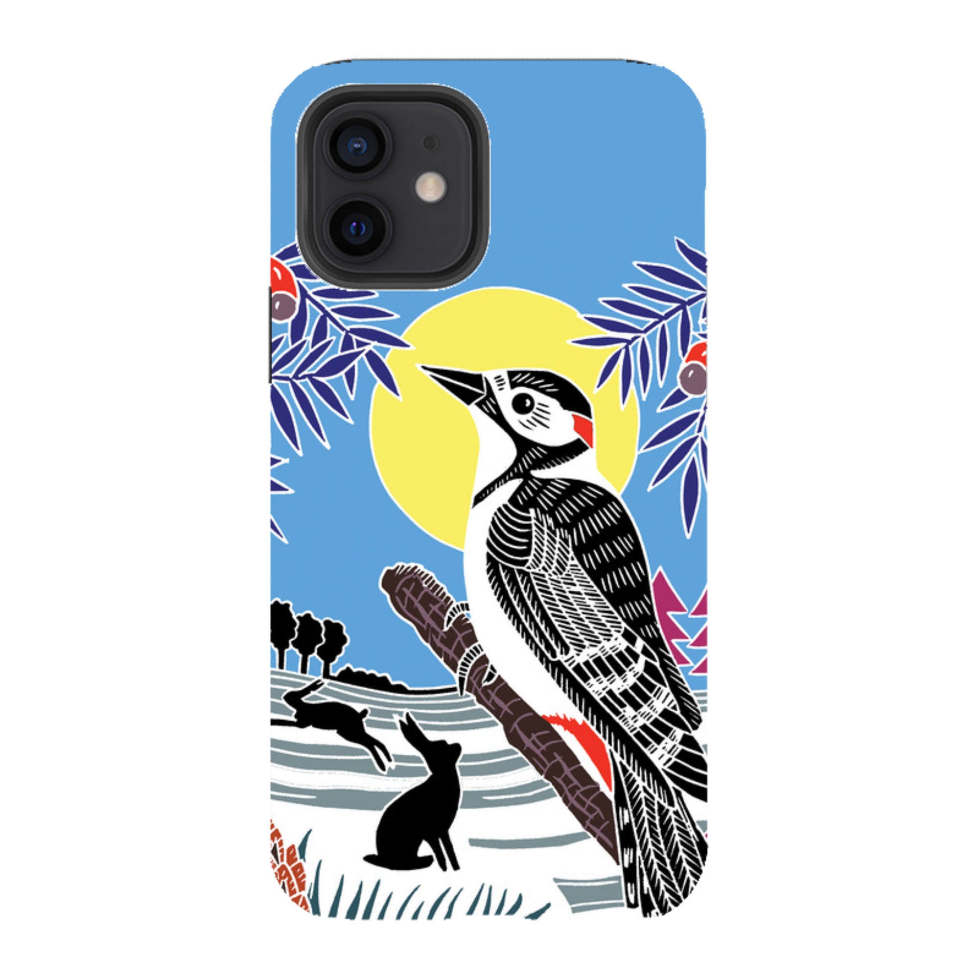 iPhone Tough Case - Woodpecker Yellow By Kate Heiss