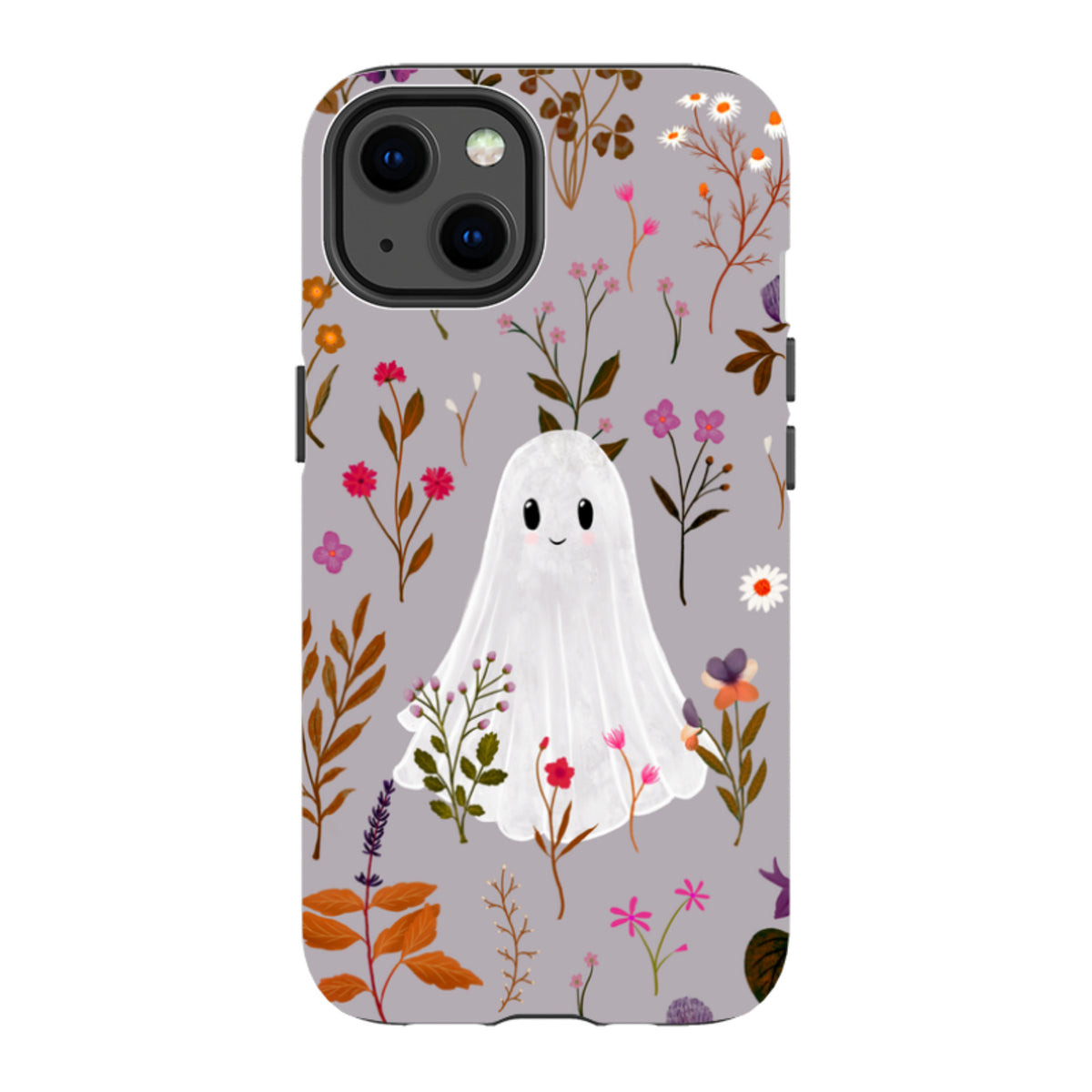 iPhone Tough Case - Ghost in the Garden - Mauve Multi By Katherine Quinn