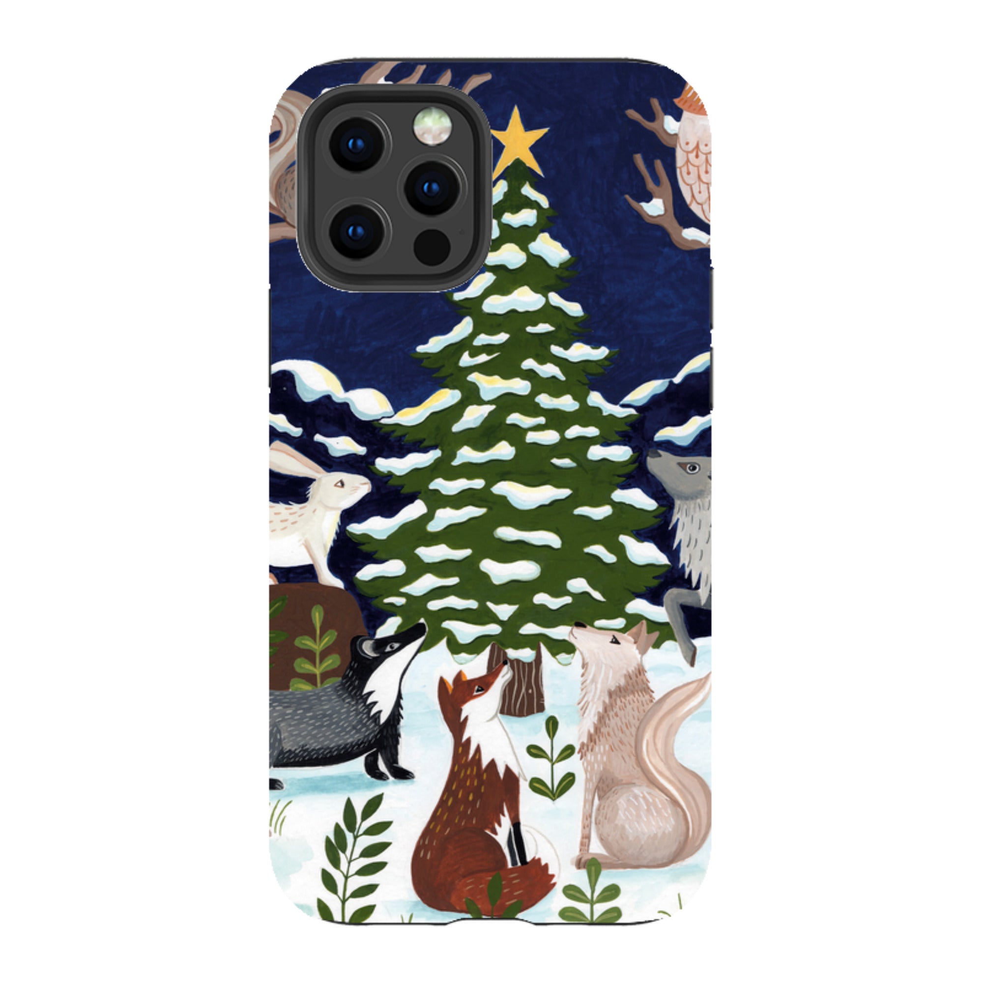 iPhone Tough Case - Christmas Tree By Bex Parkin