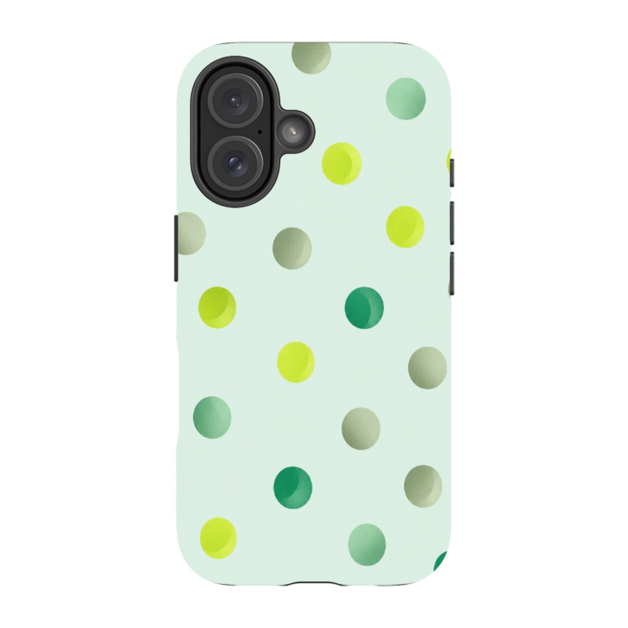 iPhone Tough Case - Mint Polka Dot