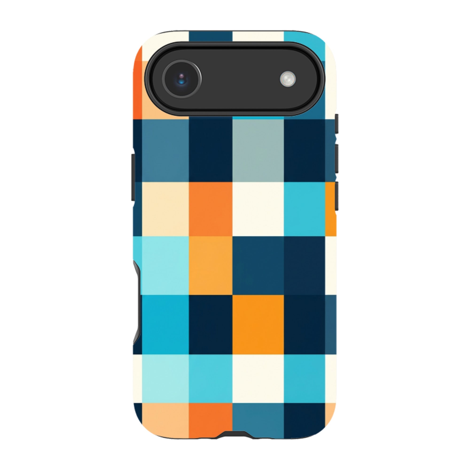 iPhone MagSafe Tough Case - Navy Blue & Orange