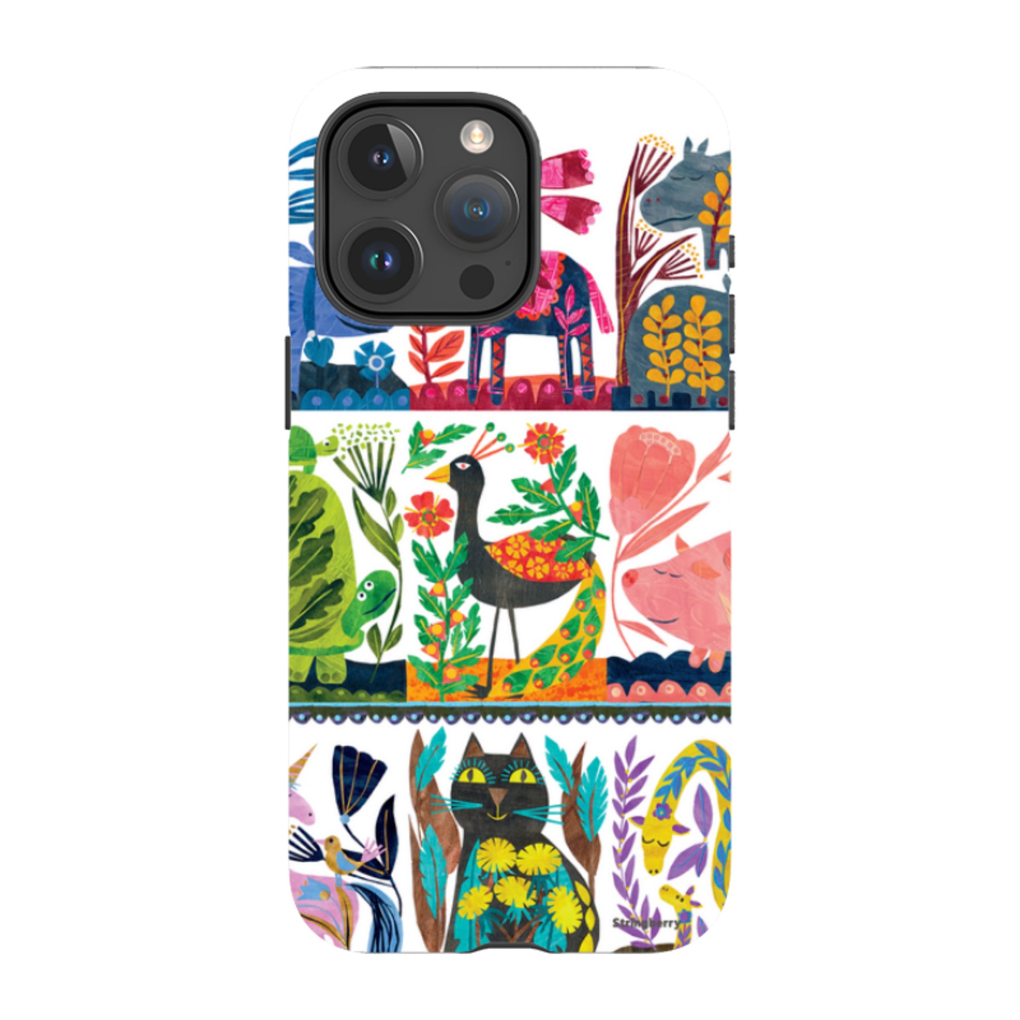 iPhone Tough Case - Folk Colour By Tracey English