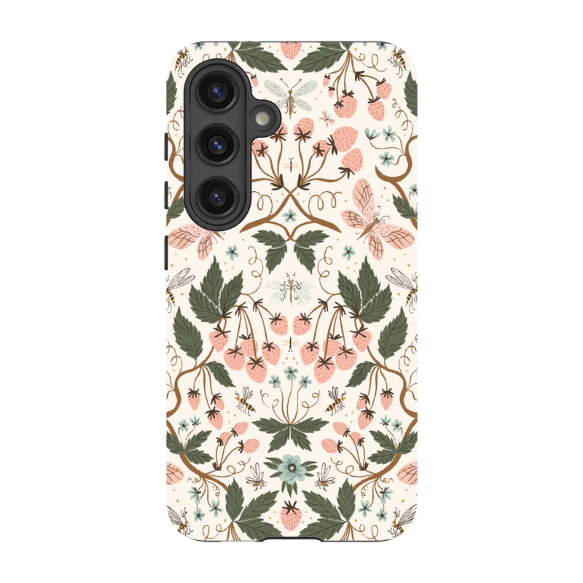 Samsung Tough Case - Bugs And Berries Pattern By Meghann Rader
