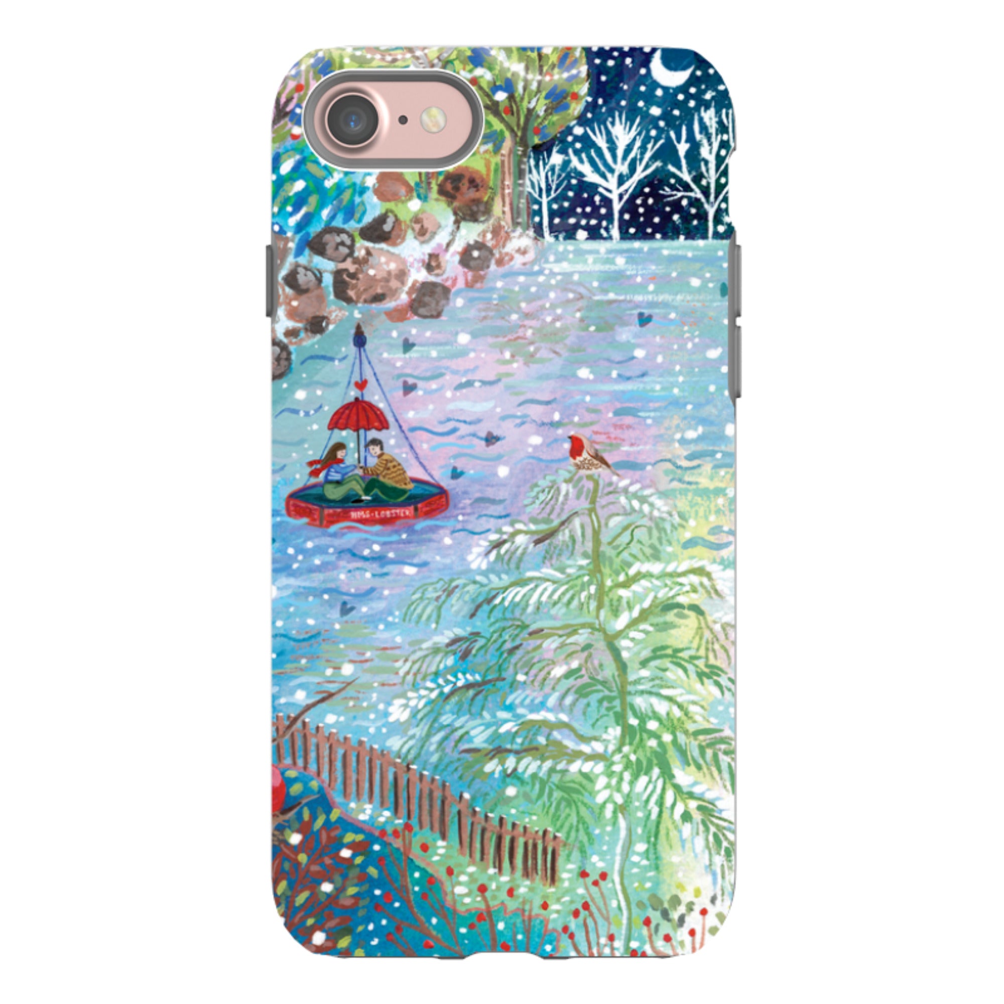 iPhone Tough Case - A Wee Winter Harbour By Emma Frances Grant