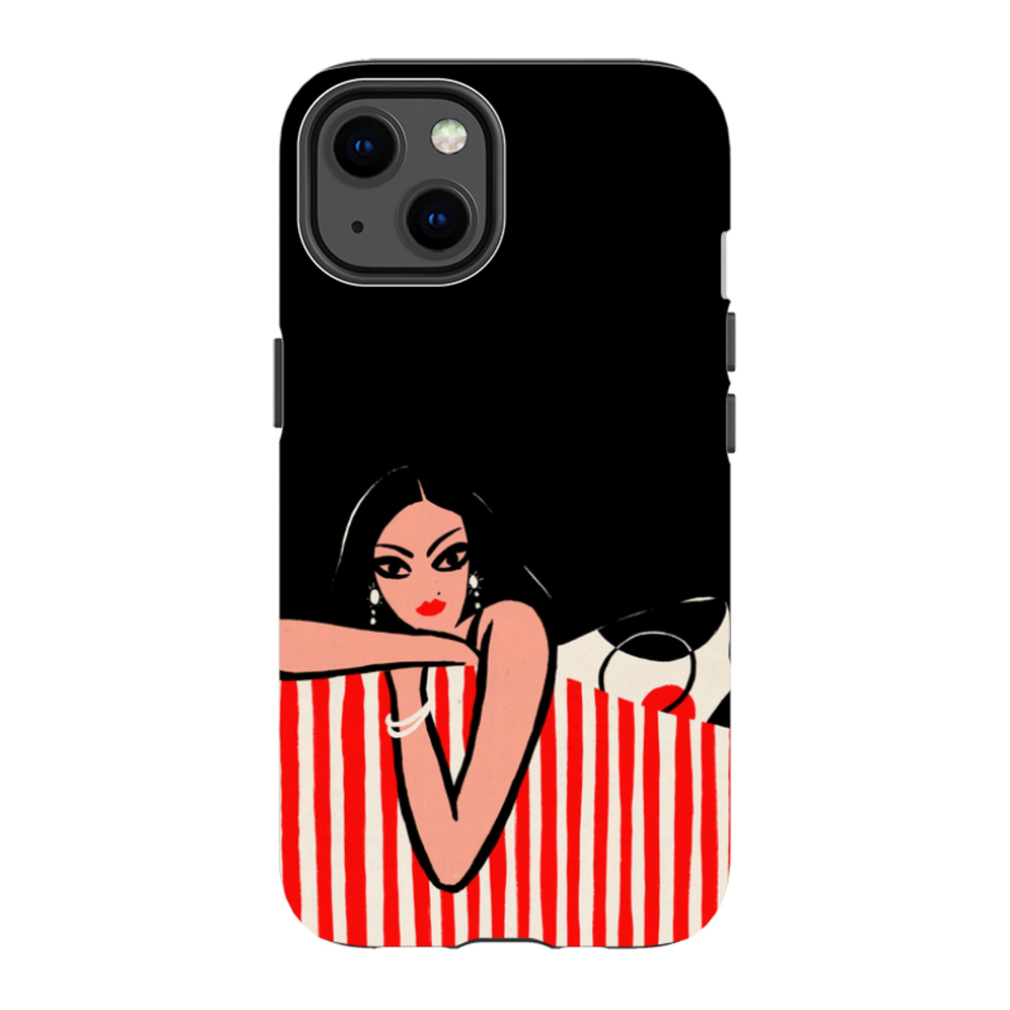 iPhone Tough Case - Red Stripe Sofa
