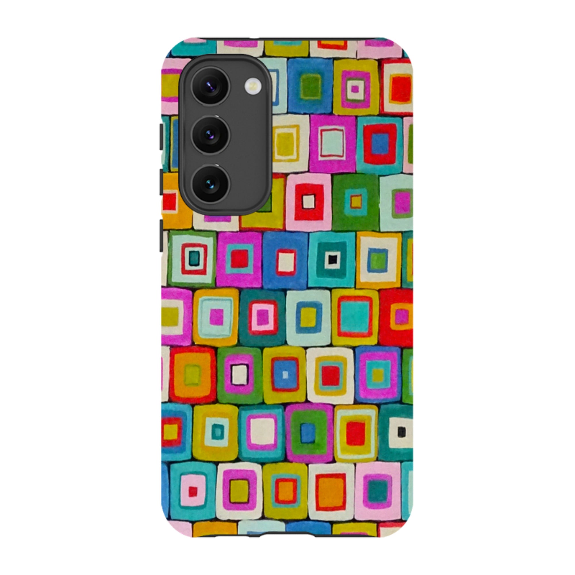 Samsung Tough Case - Atelier Blanket Squares Bright By Sarah Campbell