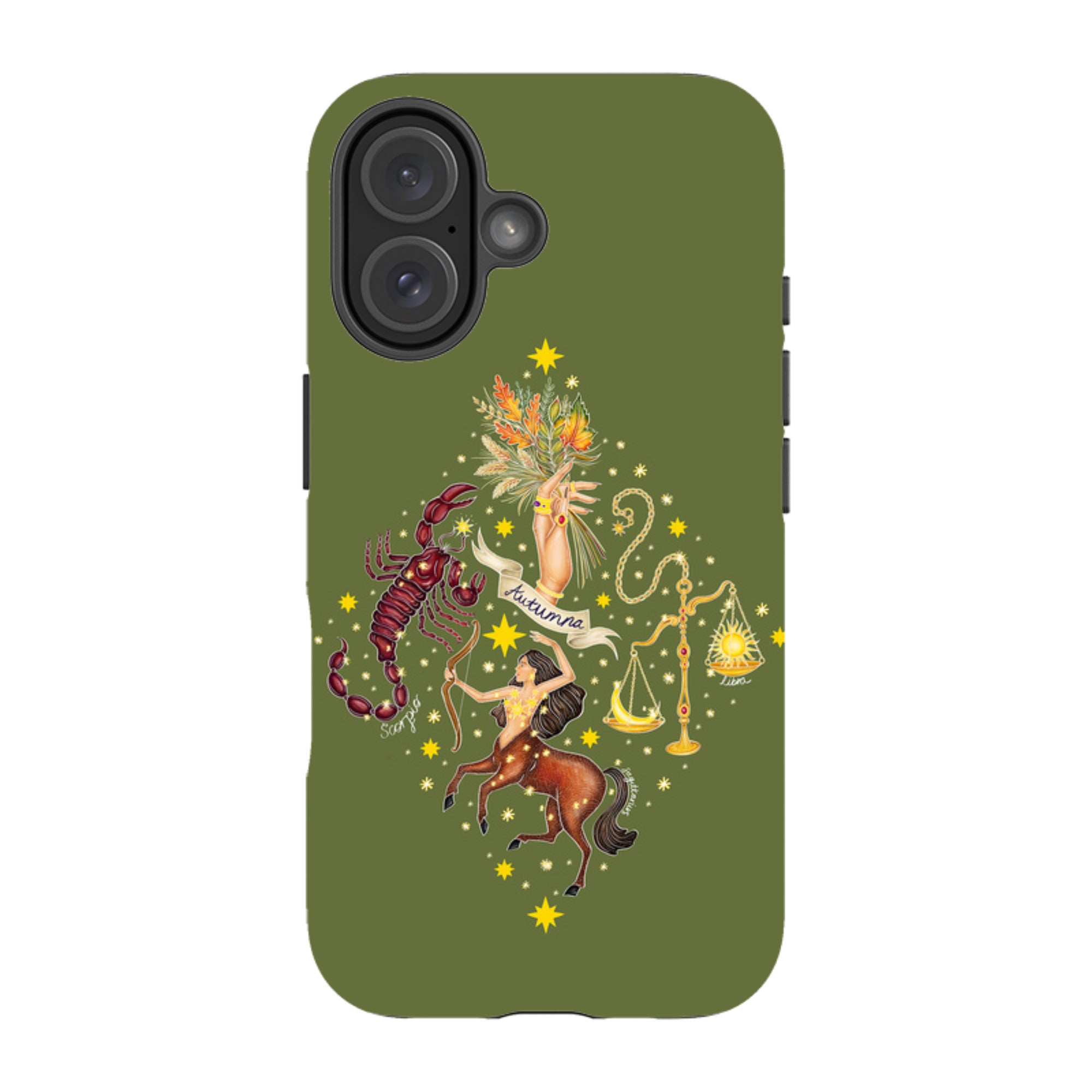 iPhone Tough Case - Autumn Zodiac By Catherine Rowe