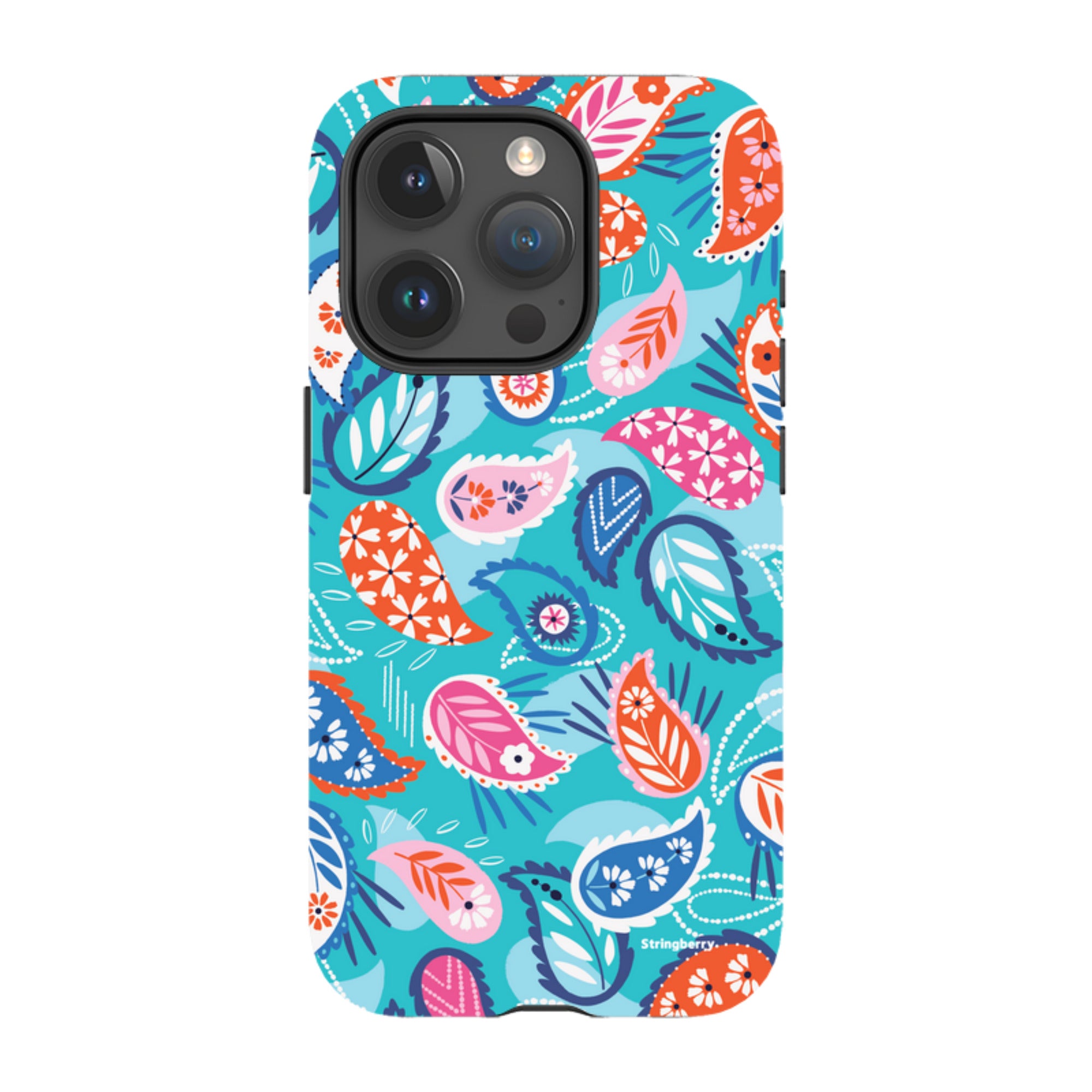 iPhone Tough Case - Paisley Blue By Ali Brookes