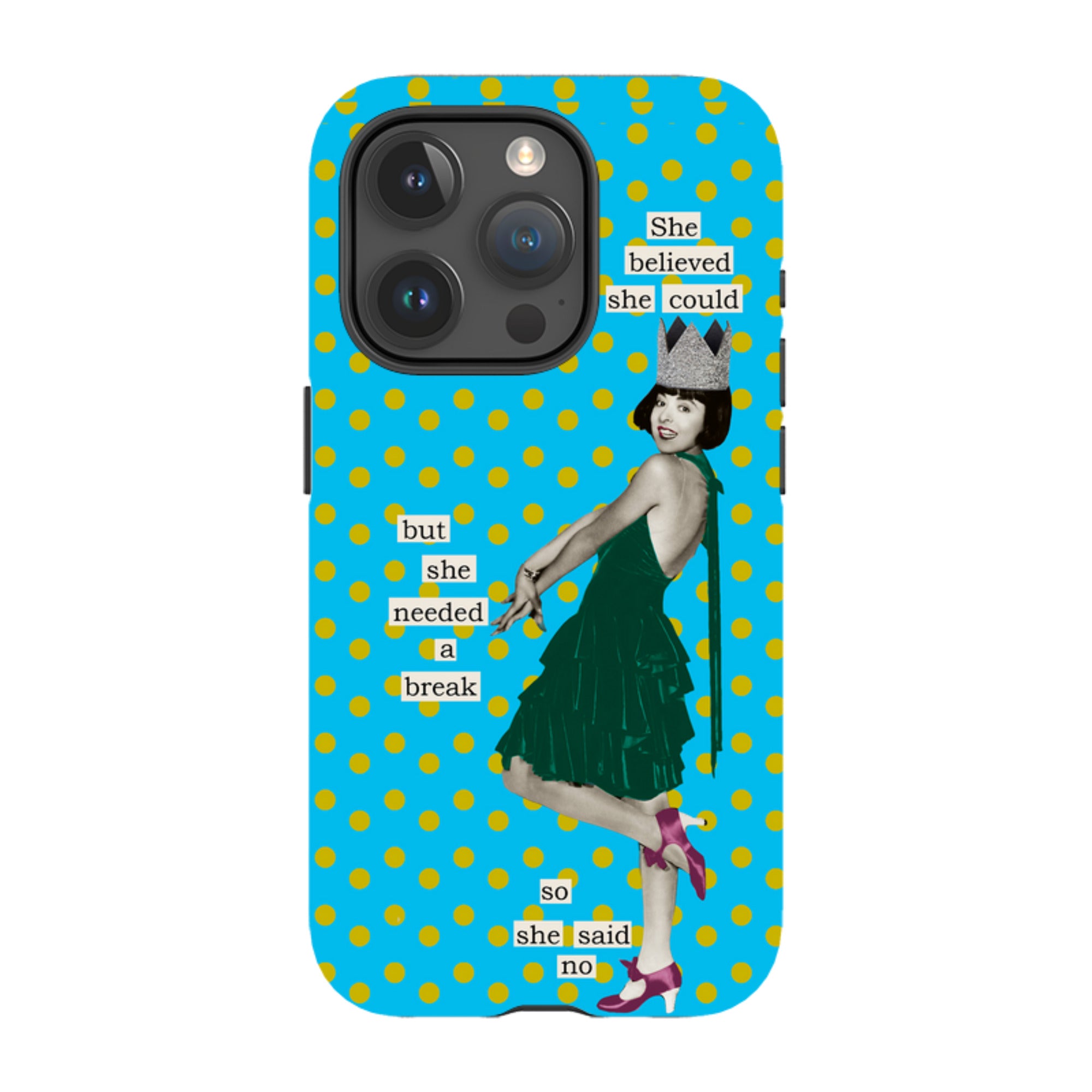 iPhone Tough Case - She Believed She Could By Clare Jordan