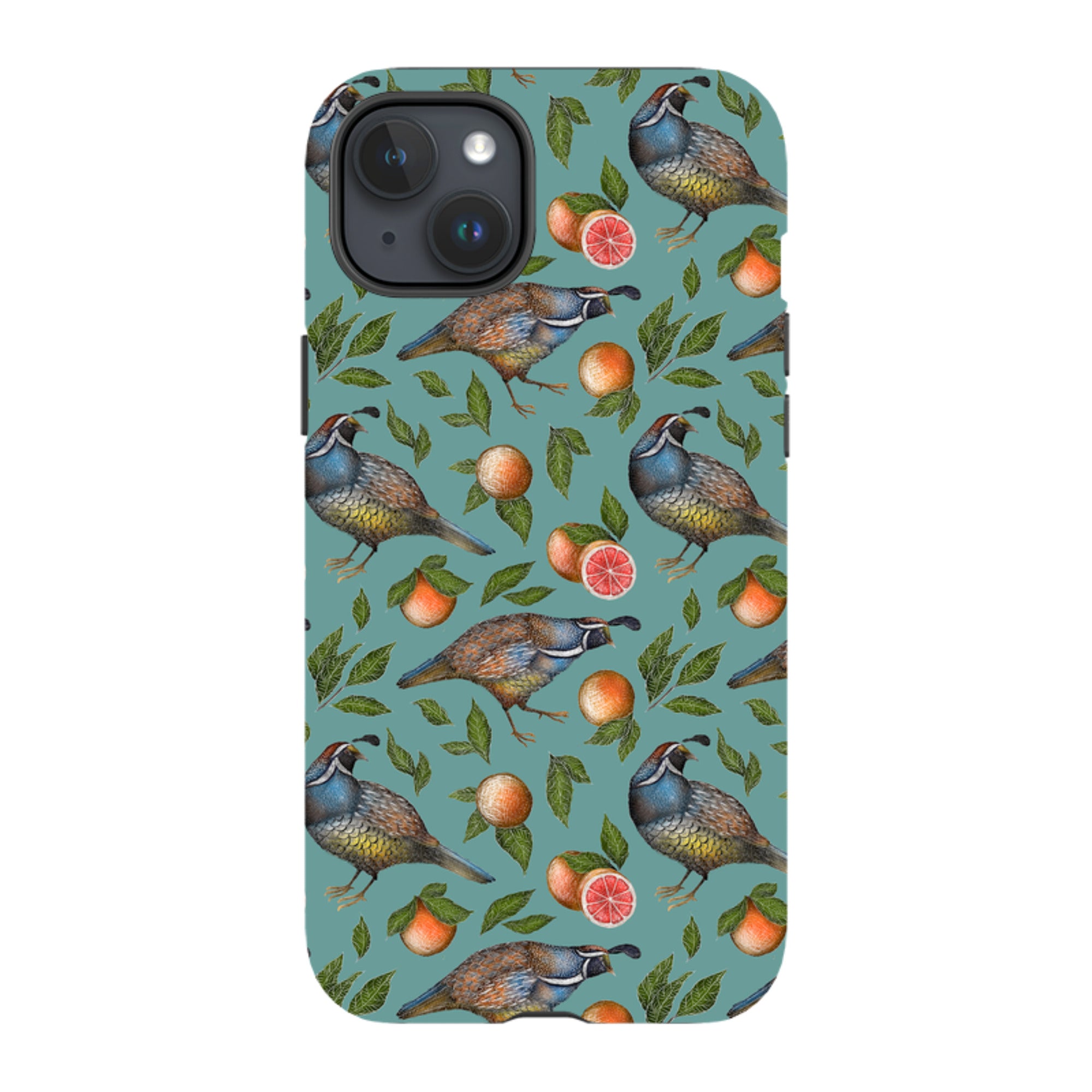 iPhone Tough Case - Quails Pattern By Catherine Rowe