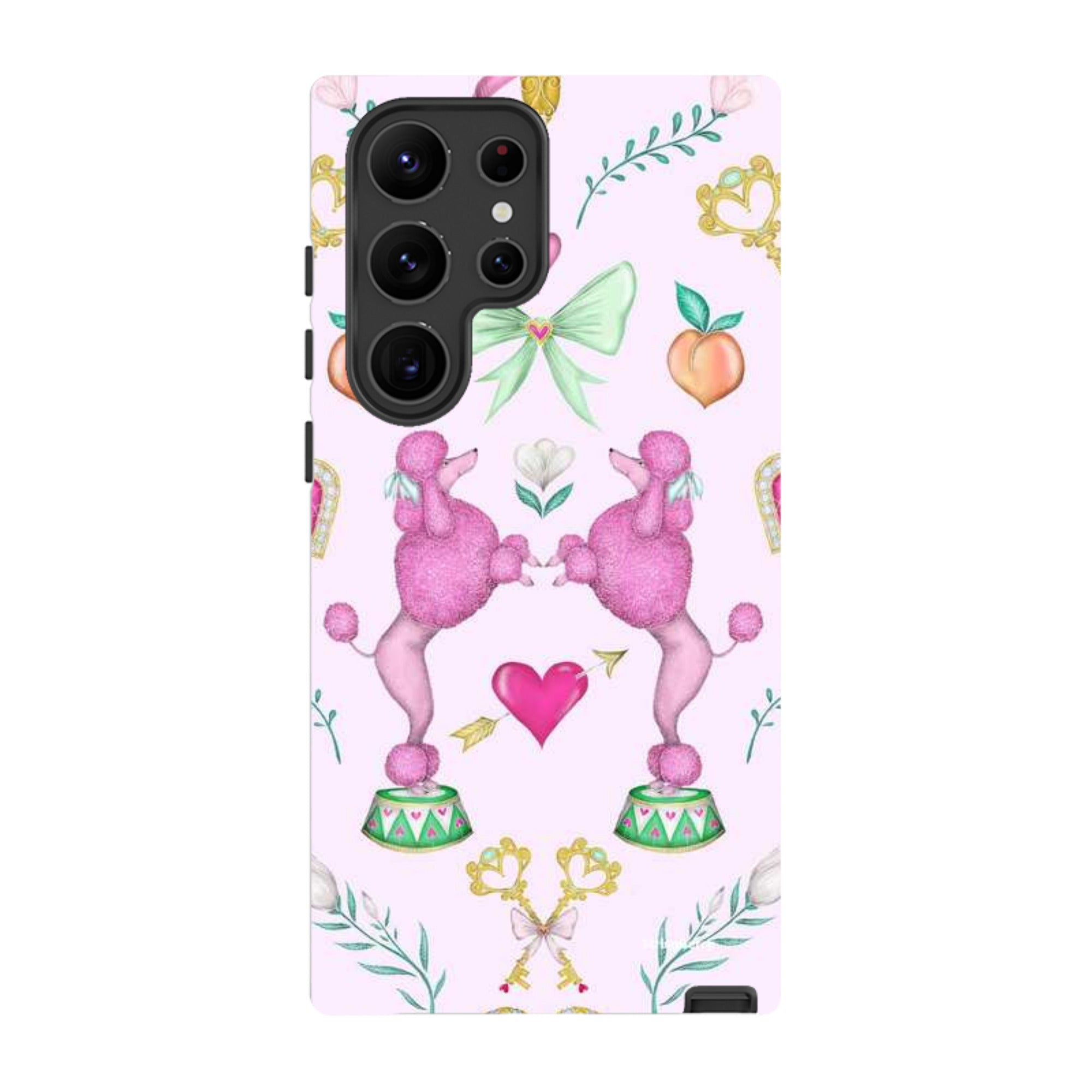 Samsung Tough Case - Pink Poodle Parlour Sugar By Catherine Rowe