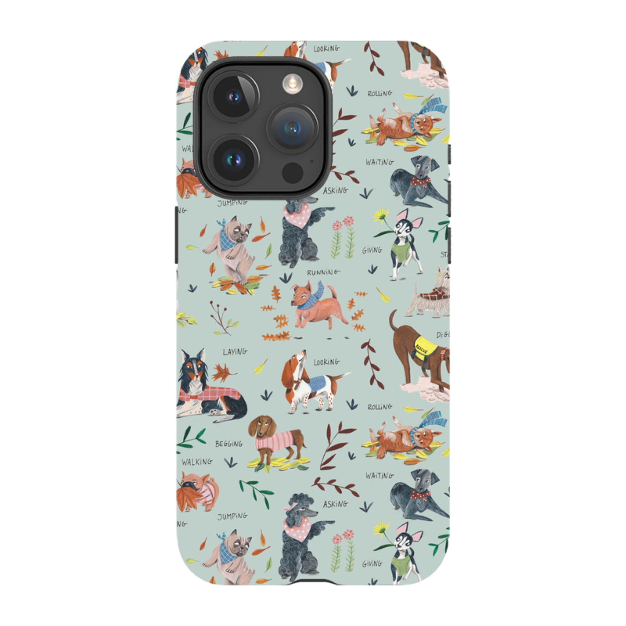 iPhone Tough Case - Dog Pattern II By Caroline Bonne Muller
