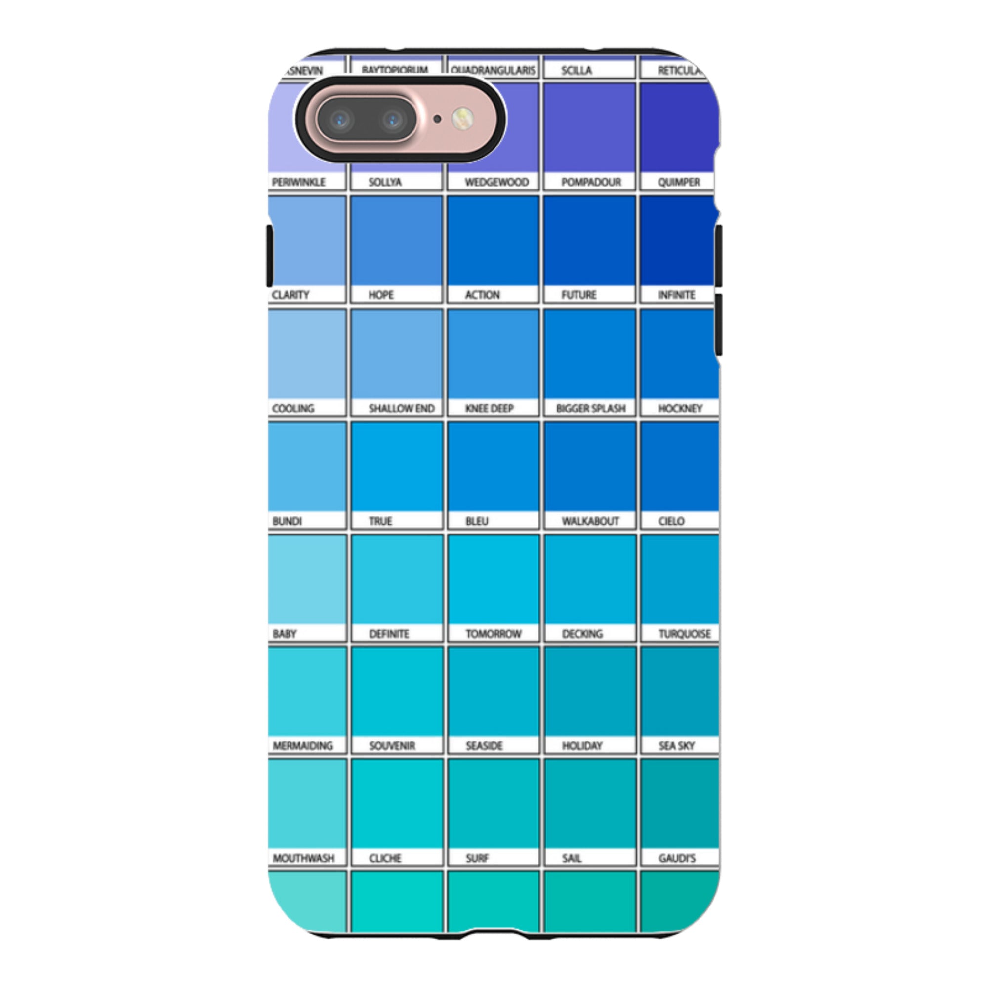 iPhone Tough Case - Blue Chromology By Kitty Joseph