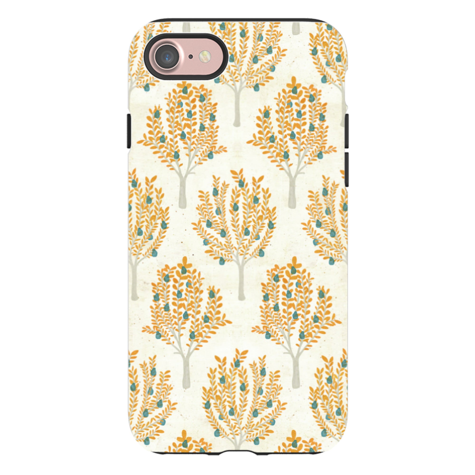 iPhone Tough Case - Pear Trees Cream By Katherine Quinn