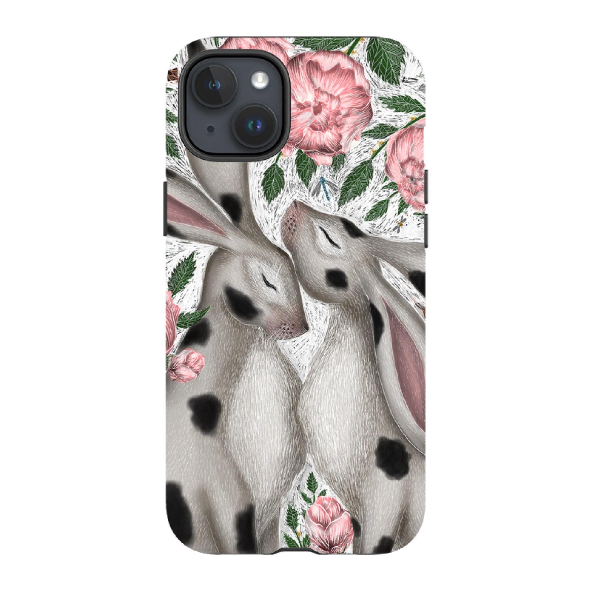 iPhone MagSafe Tough Case -  Hares and Peonies By Catherine Rowe