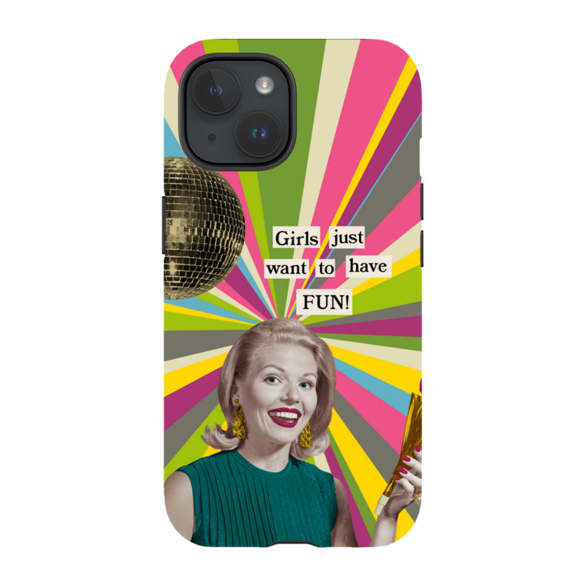 iPhone Tough Case - Girls want to have fun By Clare Jordan