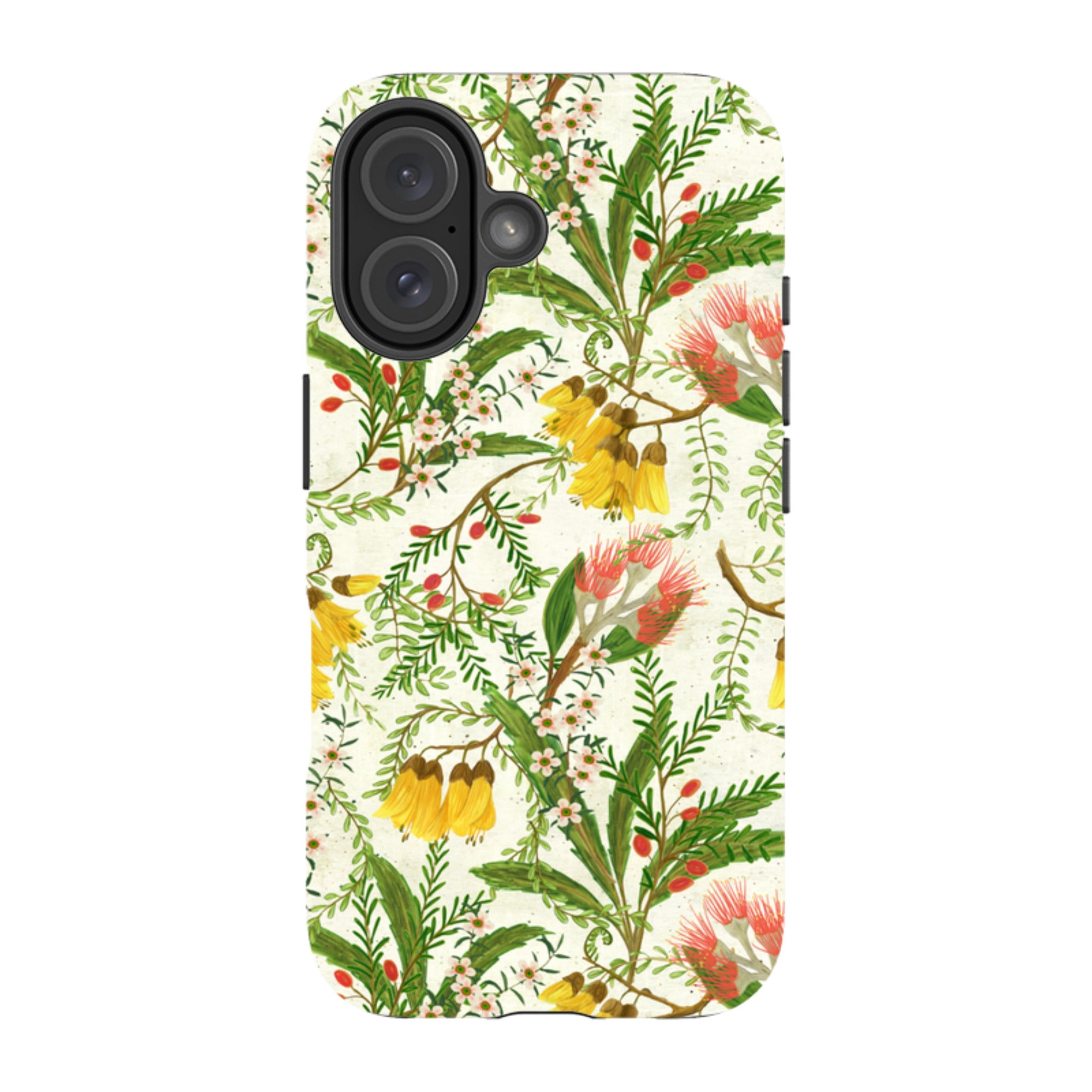 iPhone Tough Case - Kowhai And Bottle Brush By Katherine Quinn