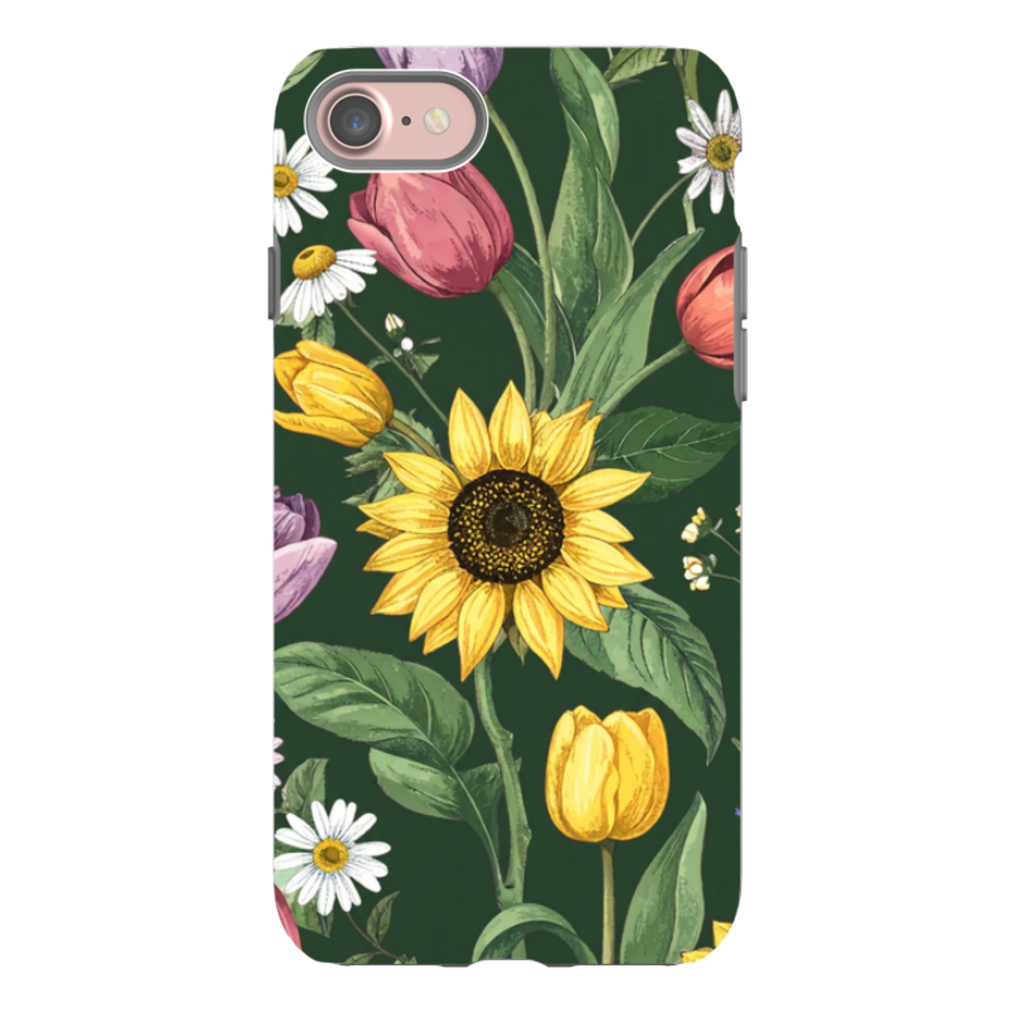 iPhone Case - Green Sunflowers