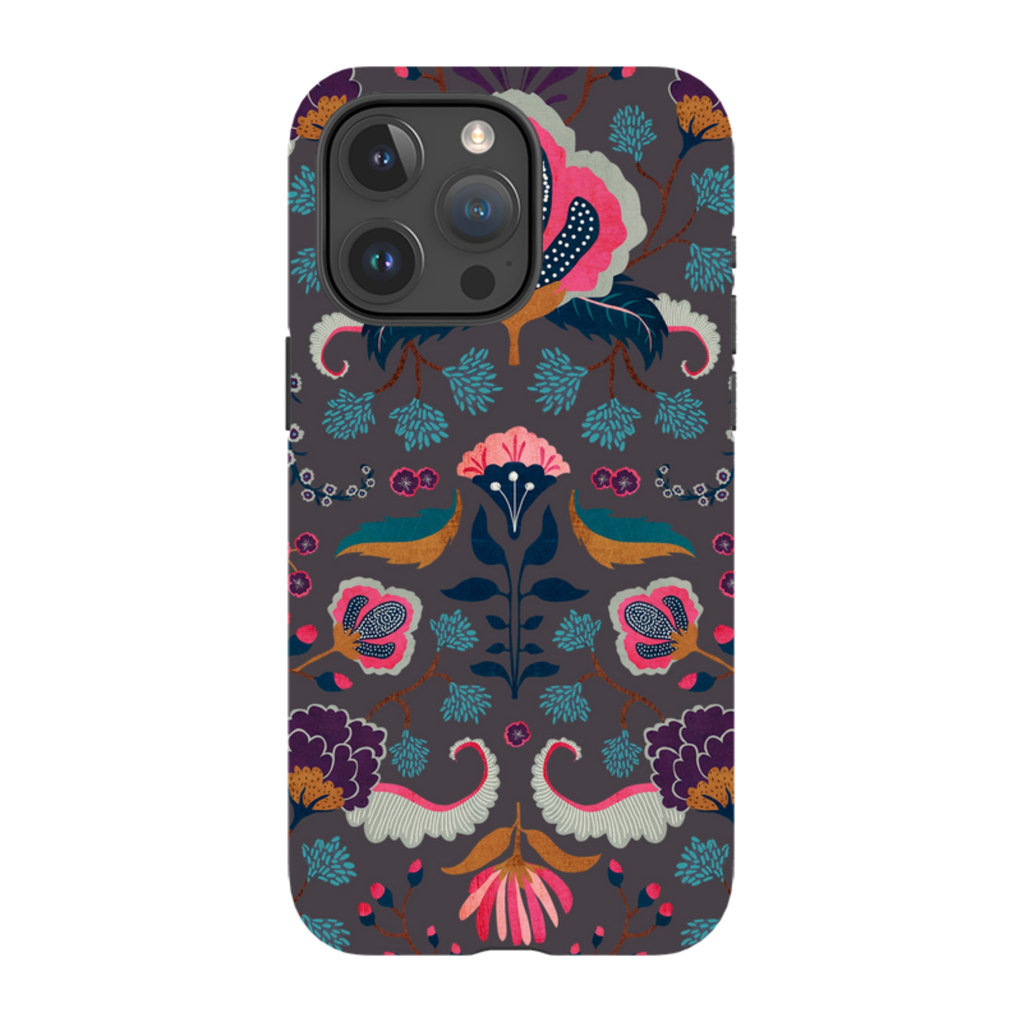 iPhone MagSafe Tough Case - Folk Floral II By Katherine Quinn
