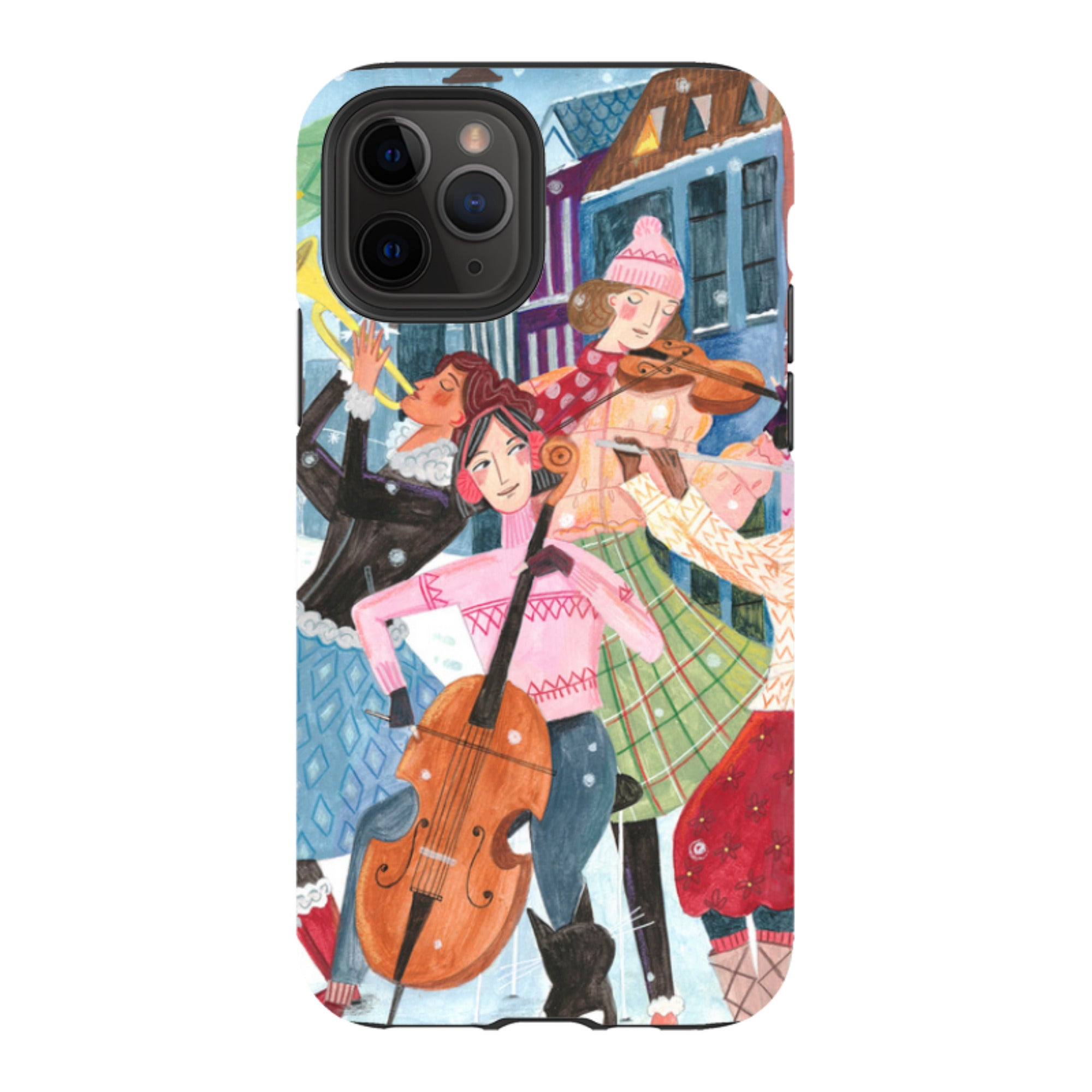 iPhone Tough Case - Musical Winter By Caroline Bonne Muller