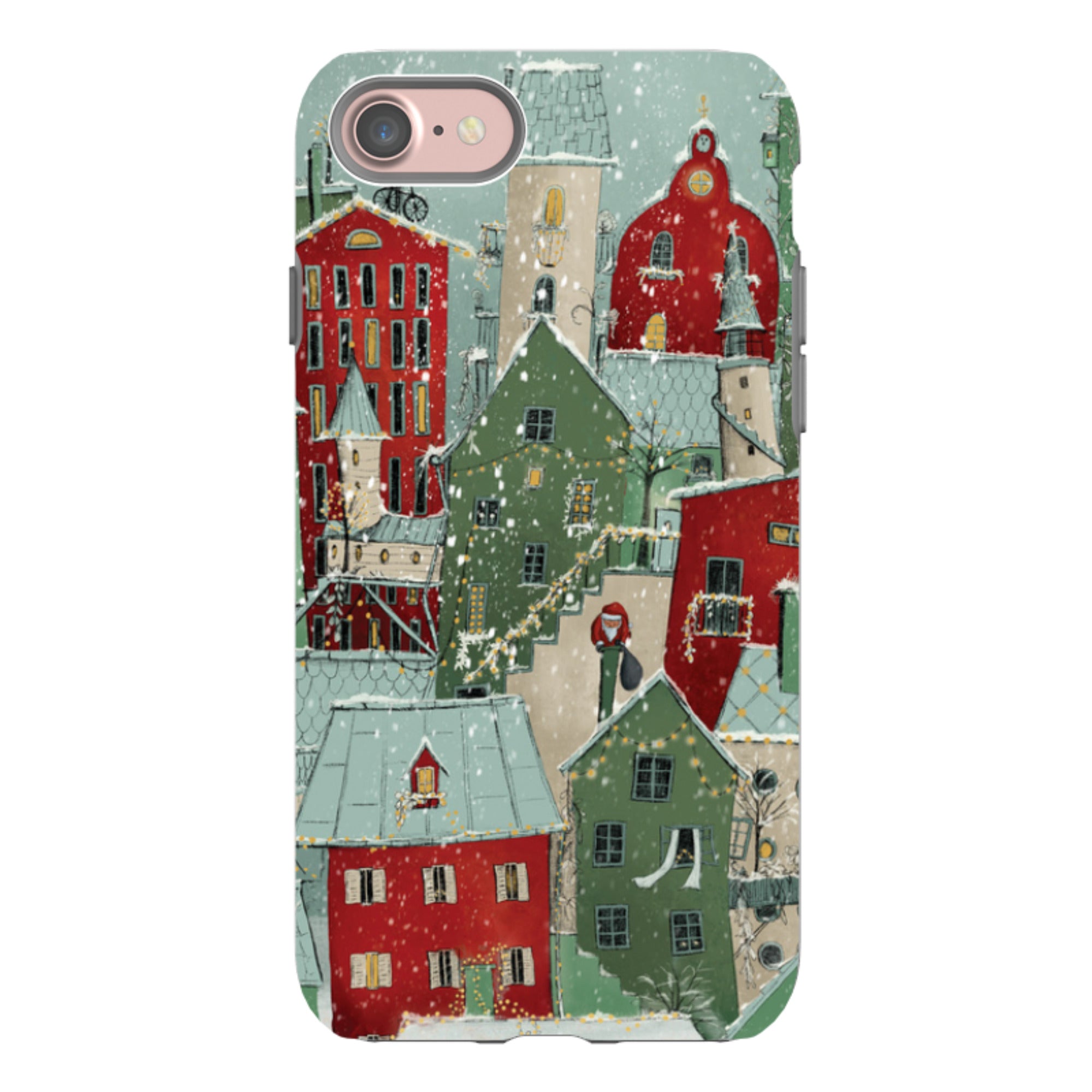 iPhone Tough Case - Citywinkles Red By Maja Lindberg