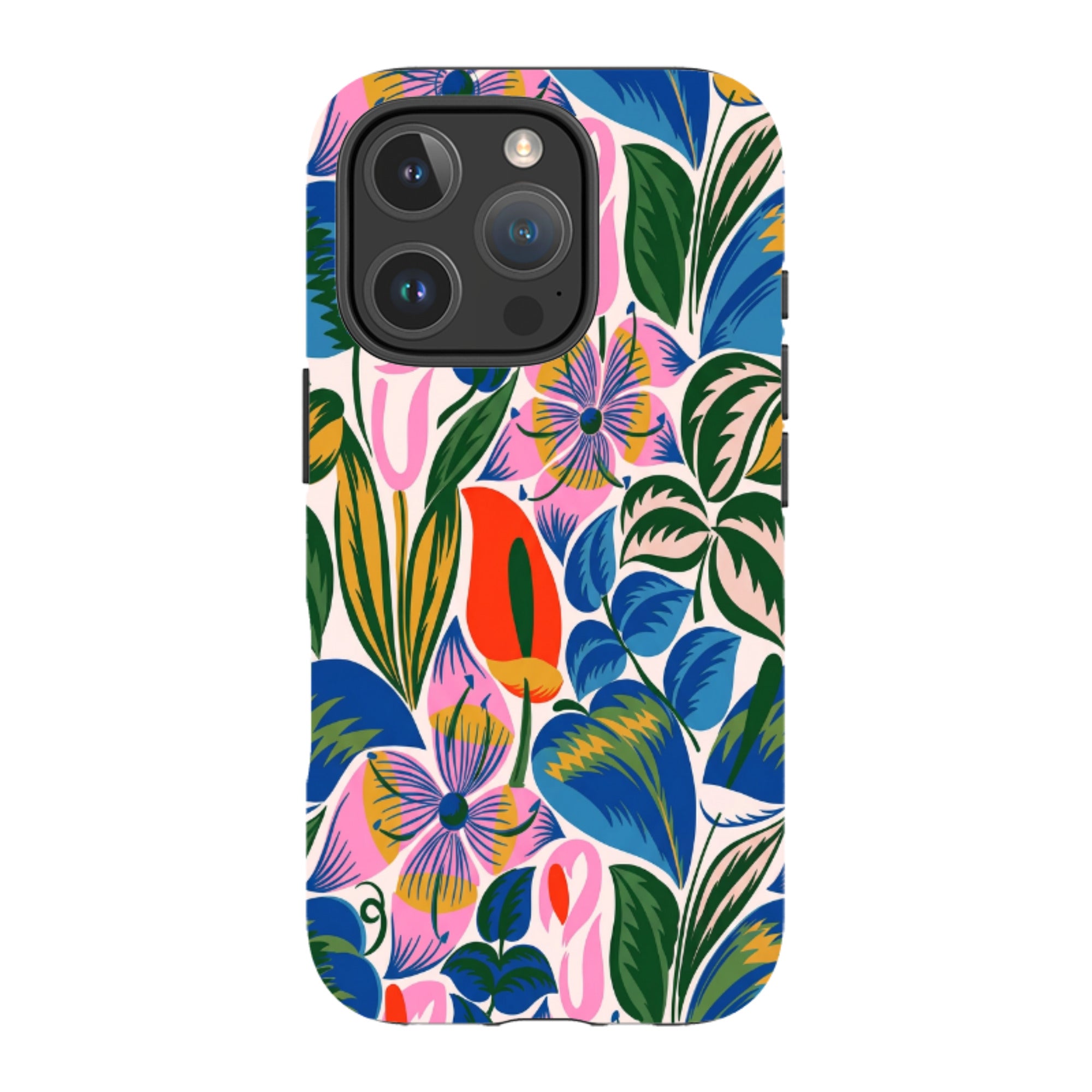 iPhone MagSafe Tough Case - Retro Tropical Floral
