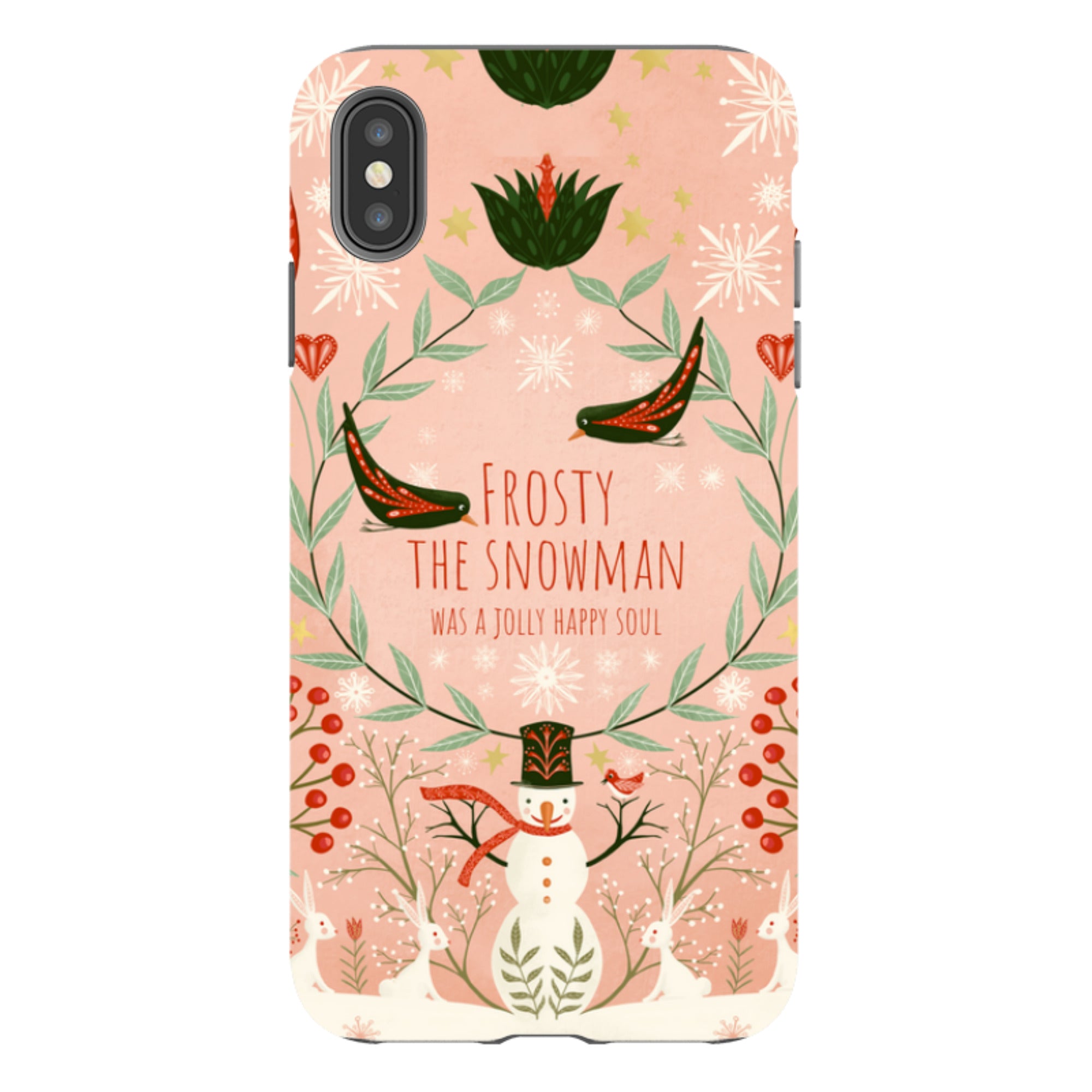 iPhone Tough Case -Frosty The Snow Man By Maja Lindberg