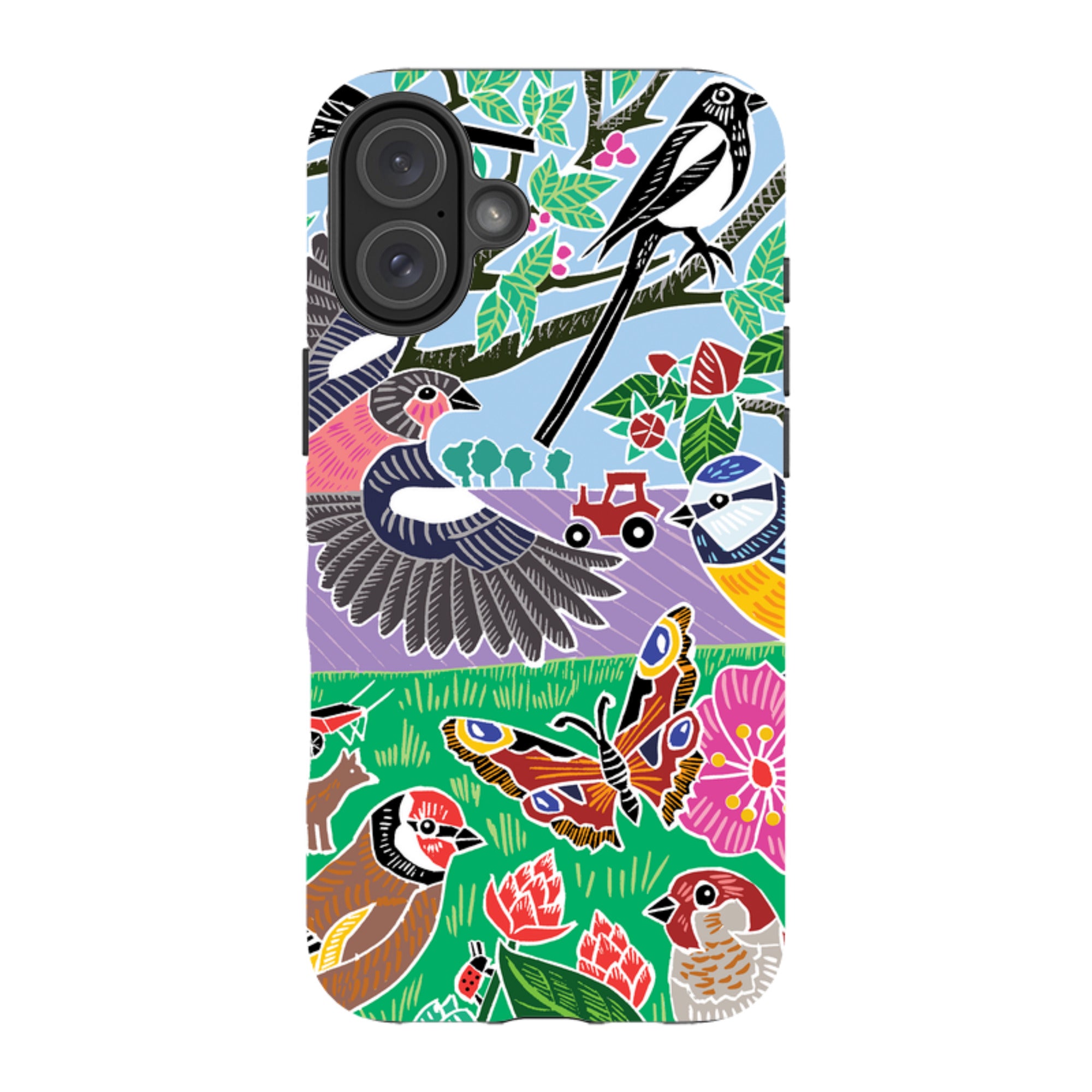 iPhone Tough Case - Garden Bird Jigsaw B By Kate Heiss