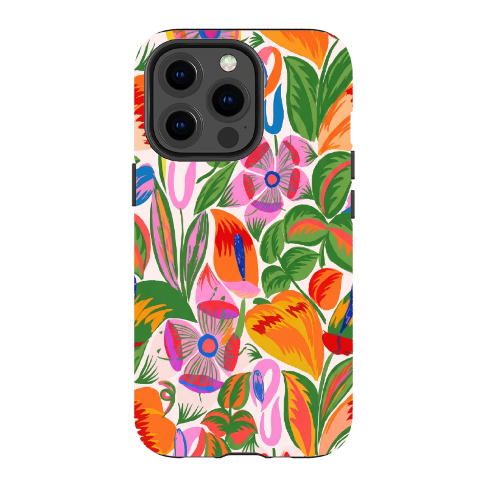 iPhone MagSafe Tough Case - Vintage Tropical Floral