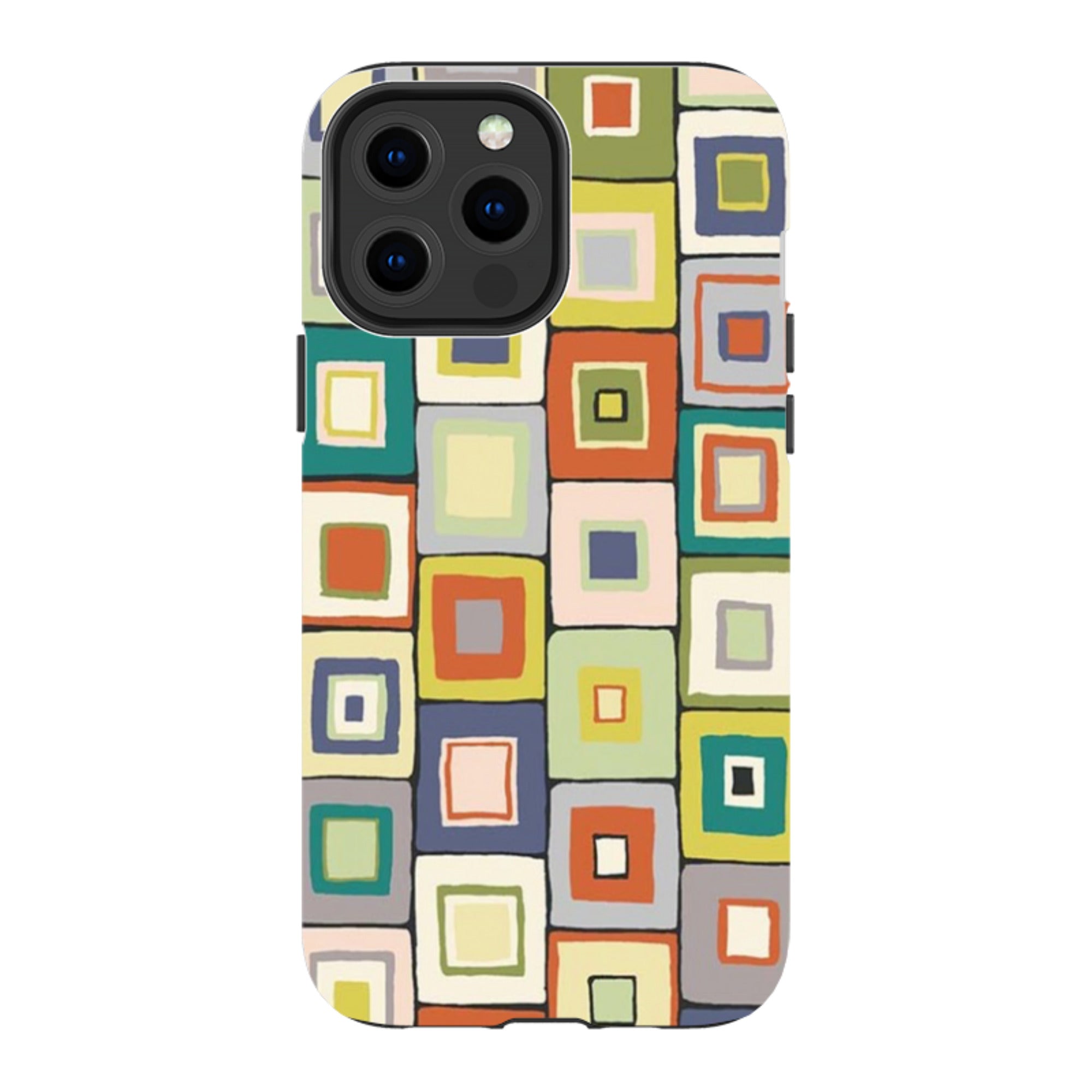 iPhone Tough Case - Atelier Blanket Squares Urbane By Sarah Campbell