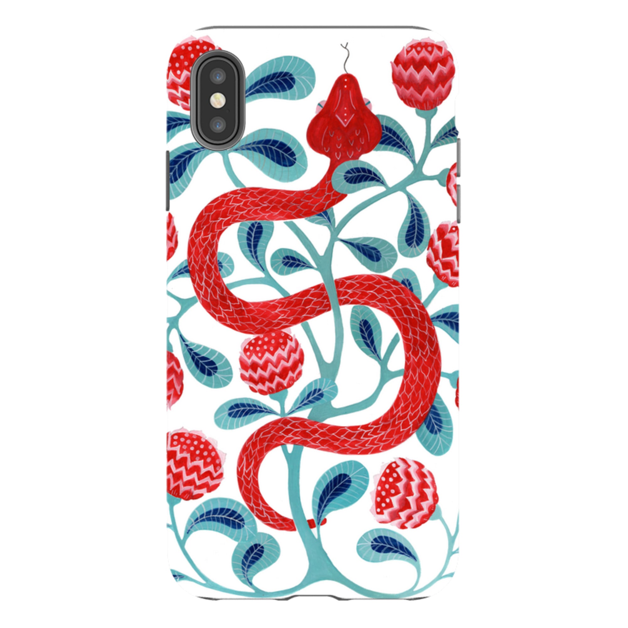 iPhone Tough Case - Redsnake By Bex Parkin