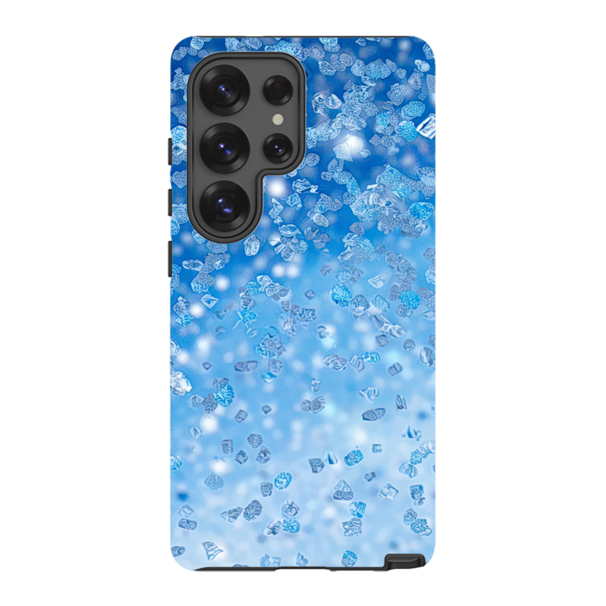 Samsung Tough Case - Blue Glitter (Case Does Not Glitter)