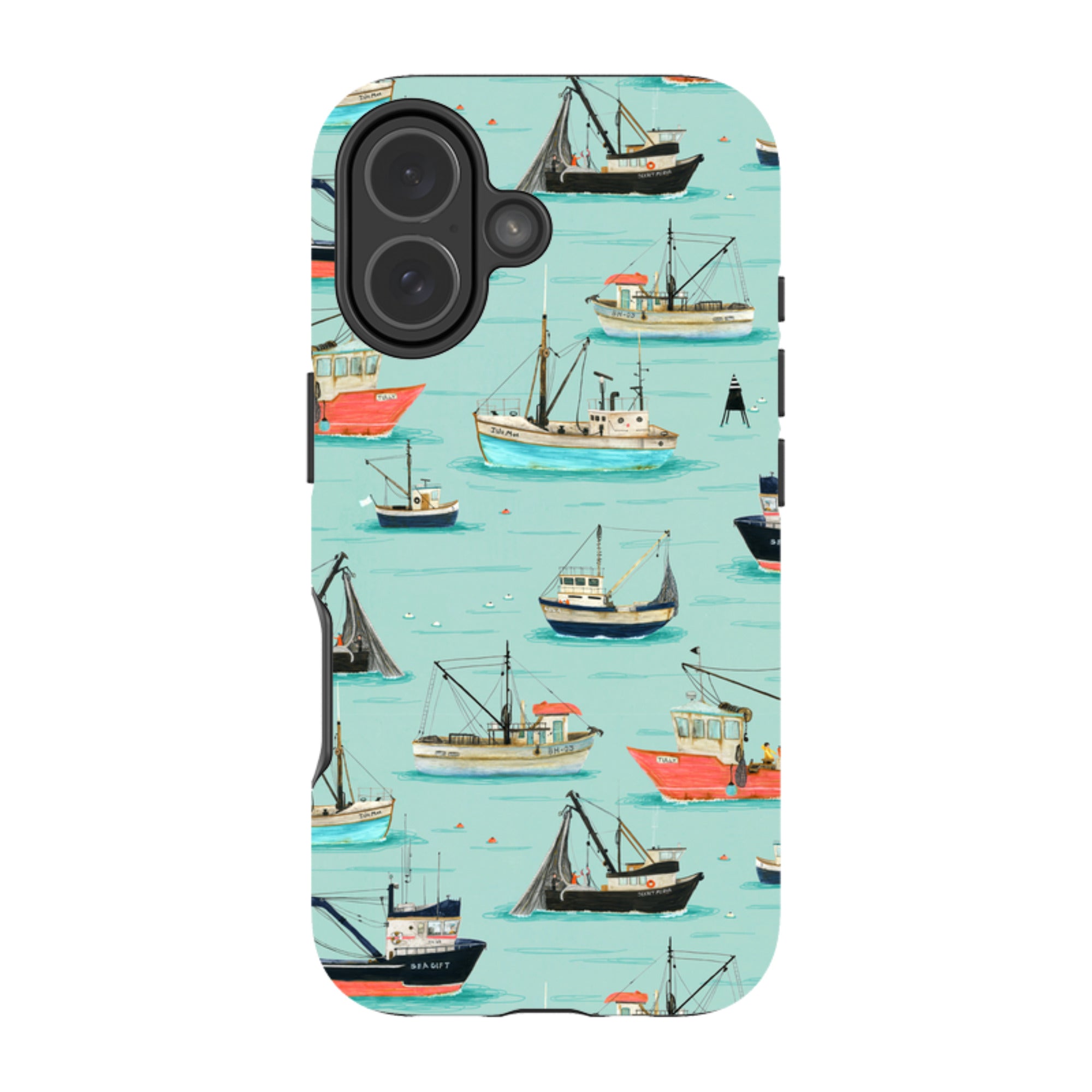 iPhone MagSafe Tough Case - Fishing Boats By Katherine Quinn