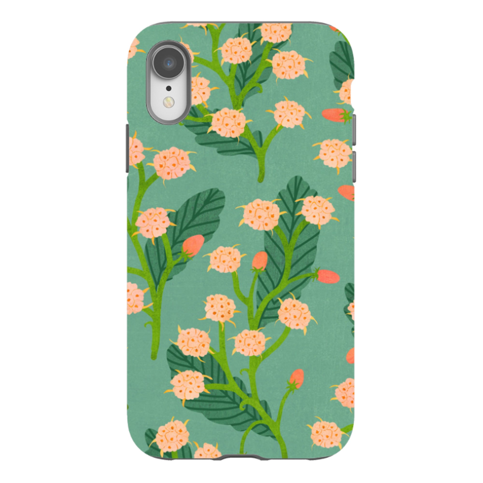 iPhone Tough Case - Summer Seeds Teal By Katherine Quinn