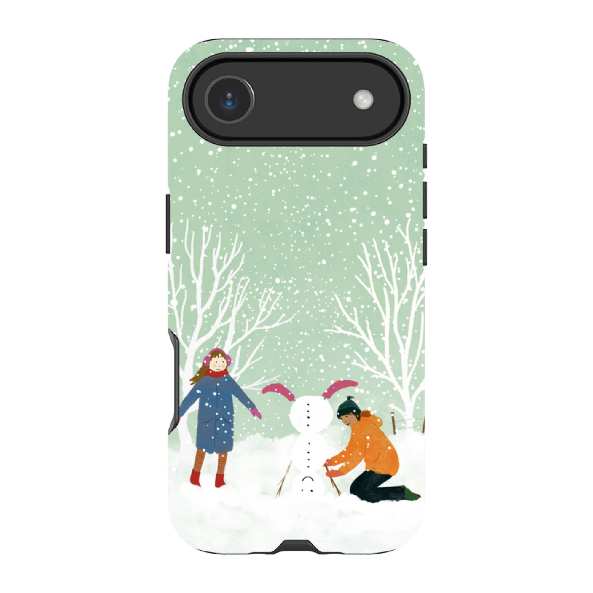 iPhone MagSafe Tough Case -  Snowball Building By Katherine Quinn