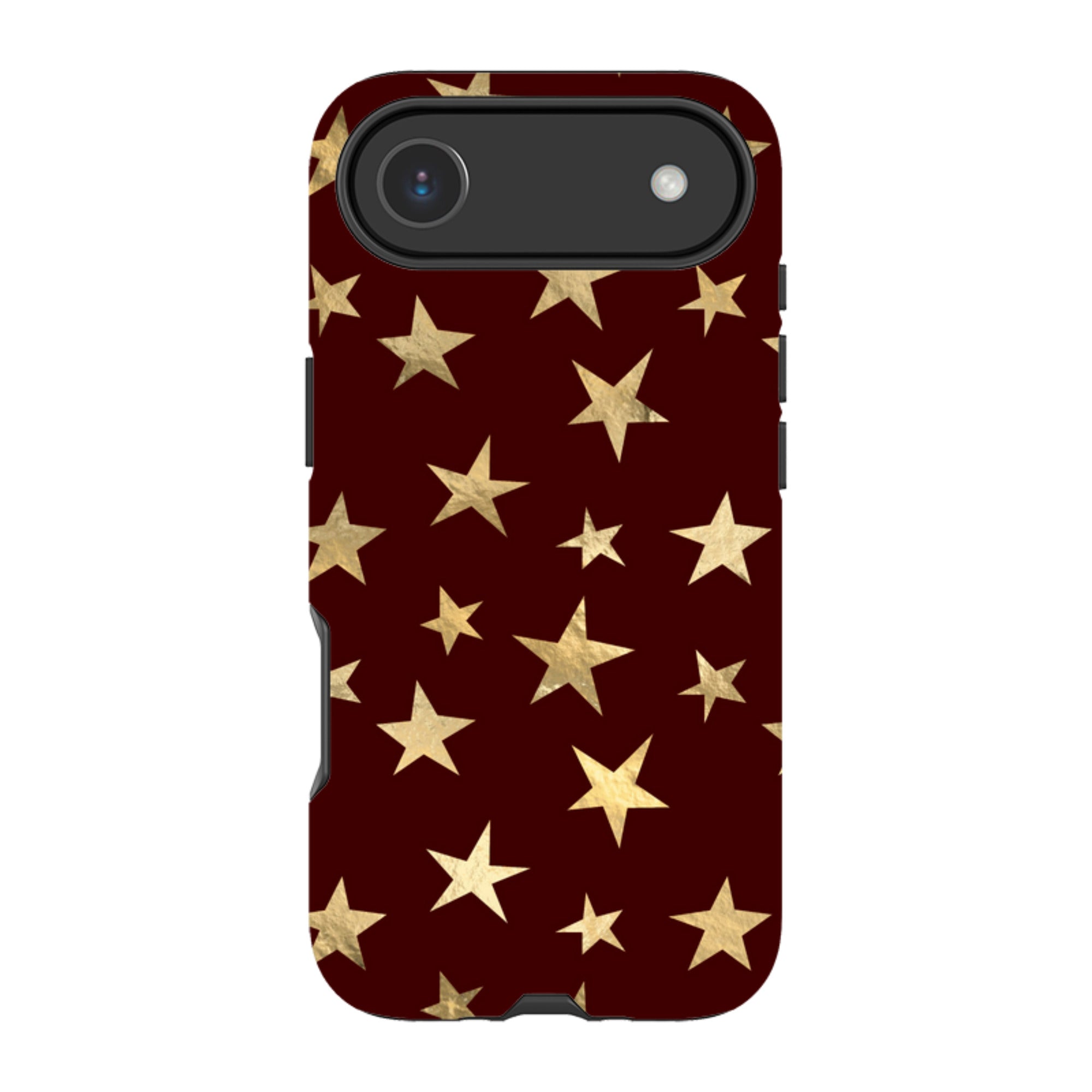 iPhone Tough Case - Brown and Gold Stars