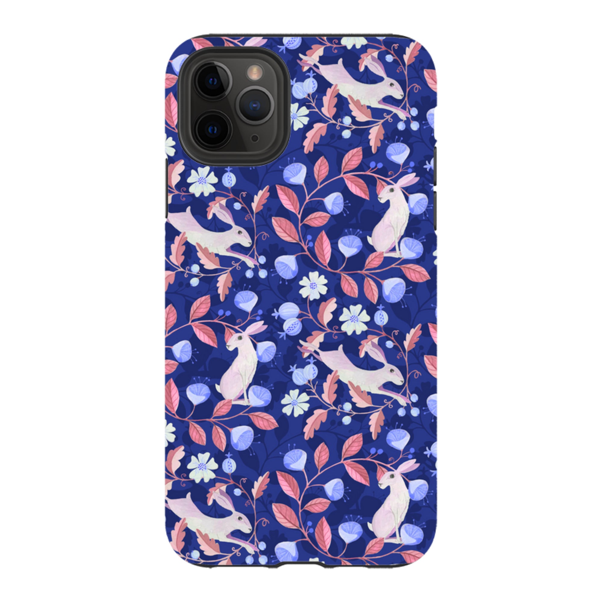 iPhone Tough Case - Hare Pattern By Bex Parkin