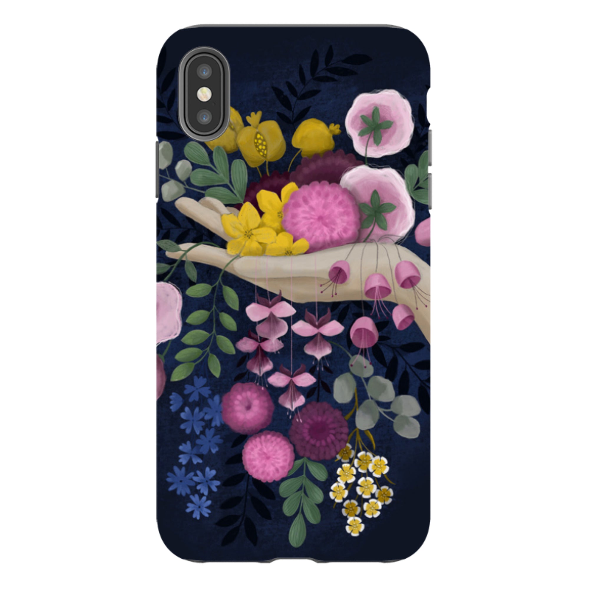 iPhone Tough Case - Flower Hand By Bex Parkin