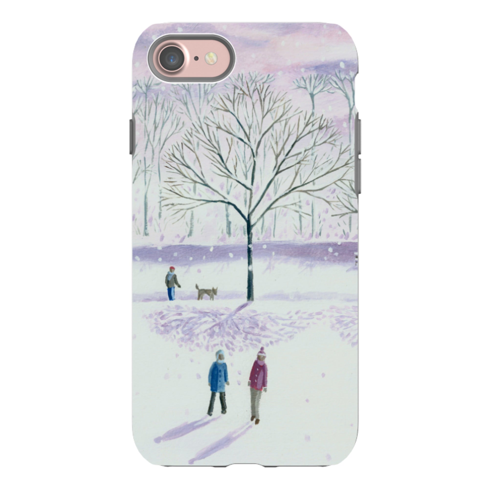 iPhone Tough Case - Xmas Park By Mary Stubberfield